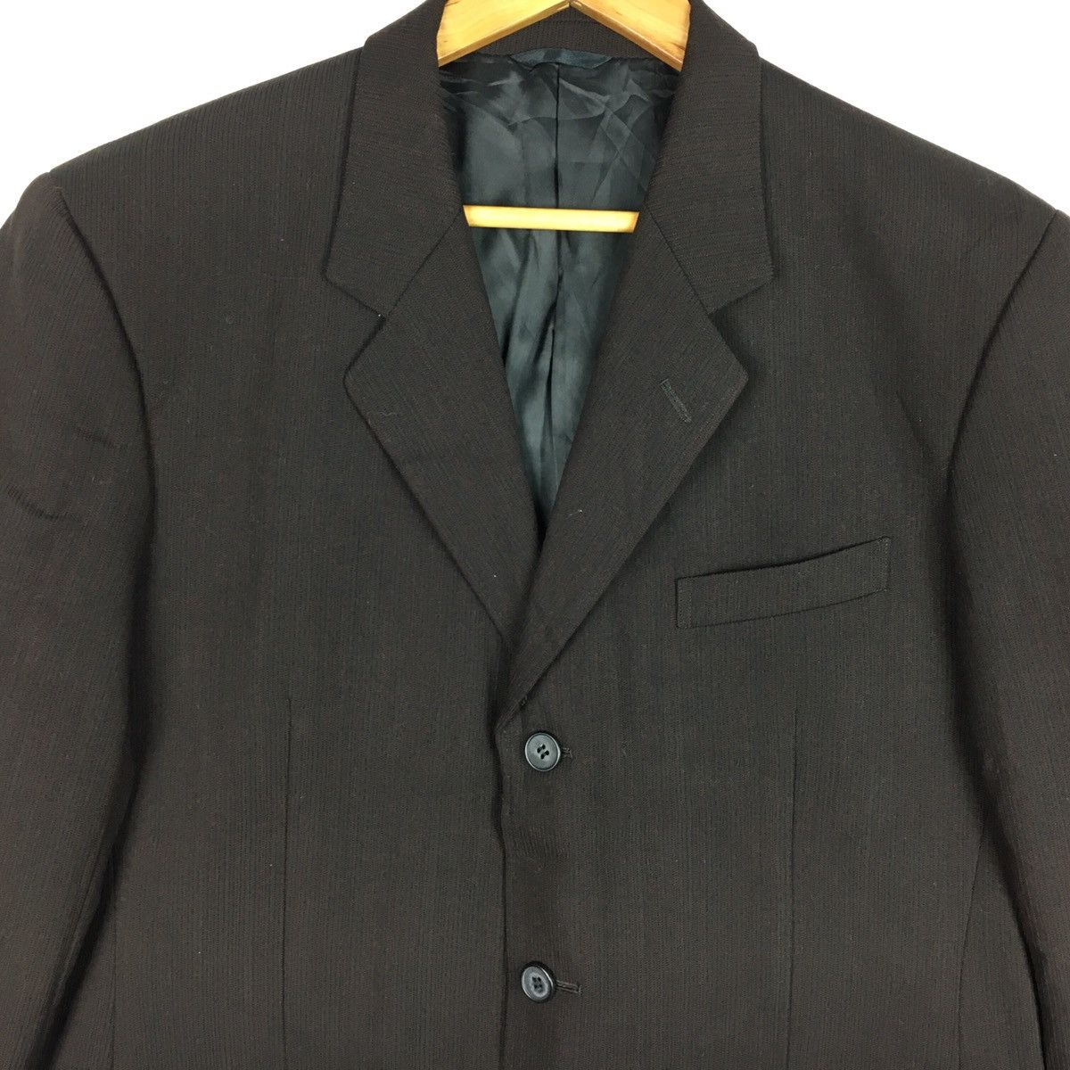 Yohji Yamamoto AAR “ Against All Risk” YOHJI YAMAMOTO Blazer Wool Cashmere Size 44R - 2 Thumbnail