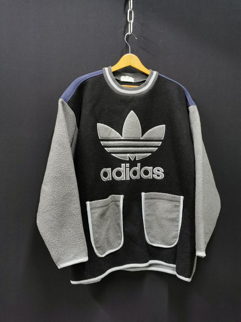 ADIDAS TREFOIL BIG LOGO FLEECE SWEATSHIRT
