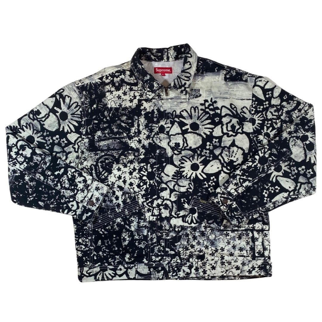 Supreme Supreme Flower Denim Jacket Size US XL / EU 56 / 4 - 1 Thumbnail