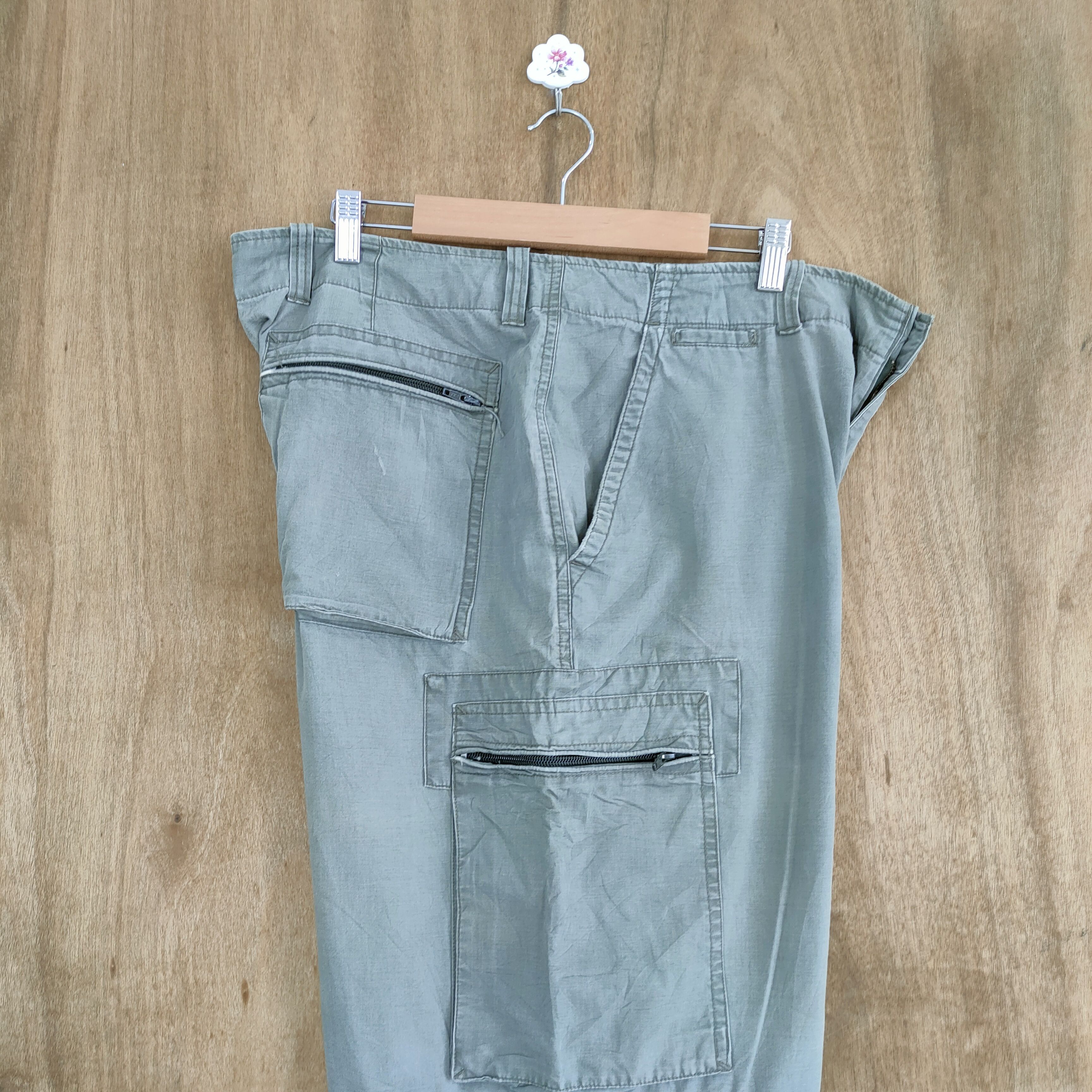 Japanese Brand × Vintage GAP 2 STEP FADED BAGGY CARGO PANTS Size US 36 / EU 52 - 11 Thumbnail