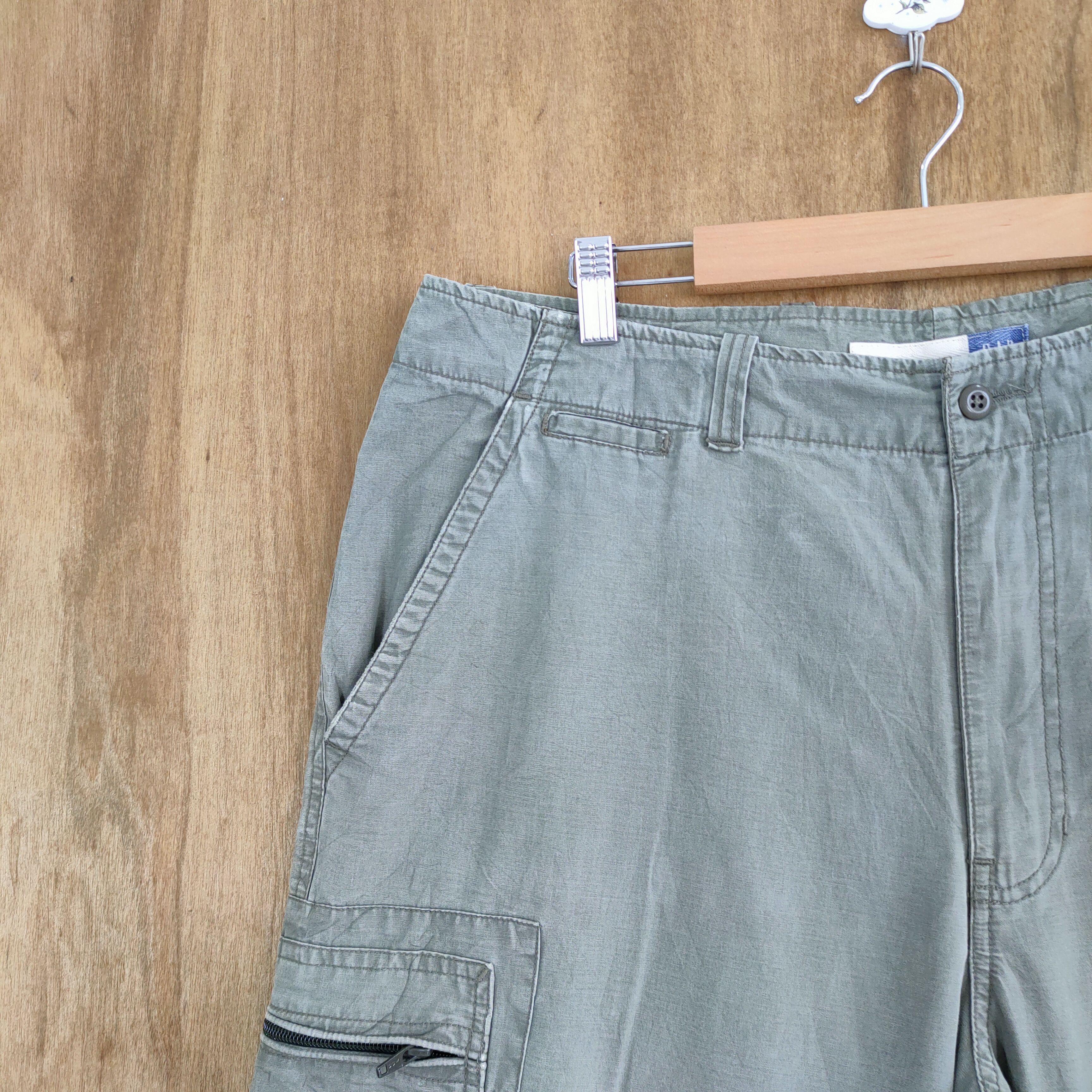 Japanese Brand × Vintage GAP 2 STEP FADED BAGGY CARGO PANTS Size US 36 / EU 52 - 5 Thumbnail