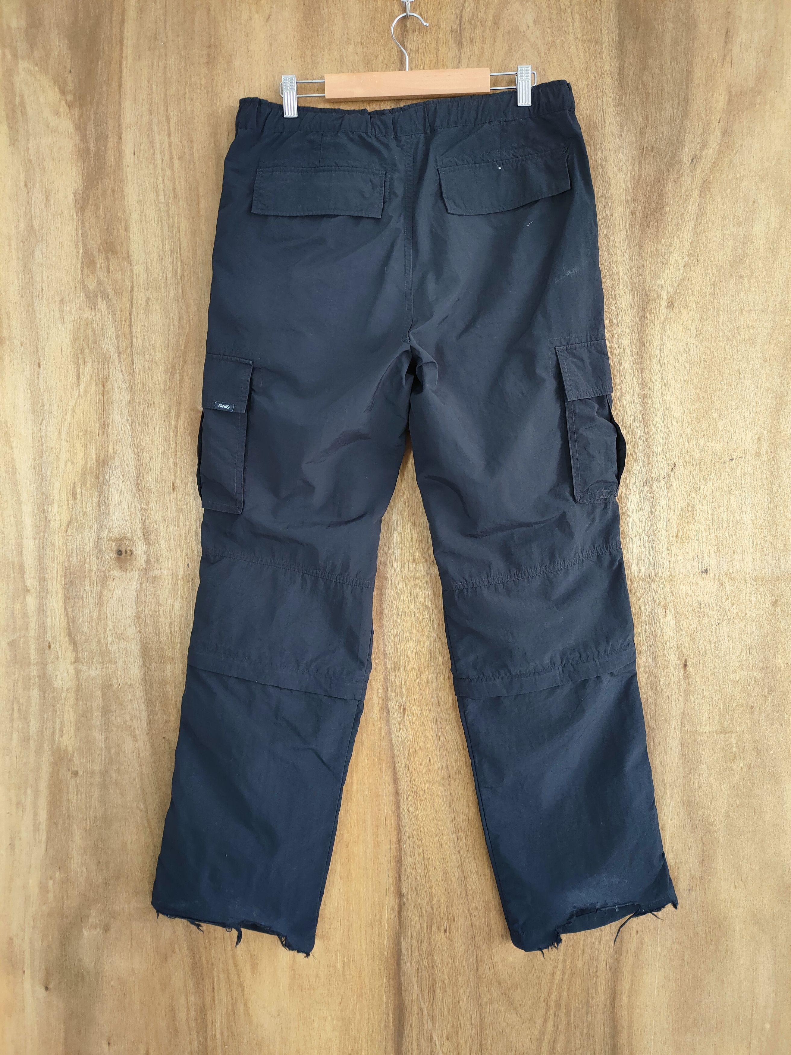Japanese Brand IGNI BLACK CARGO PANTS Size US 32 / EU 48 - 3 Thumbnail