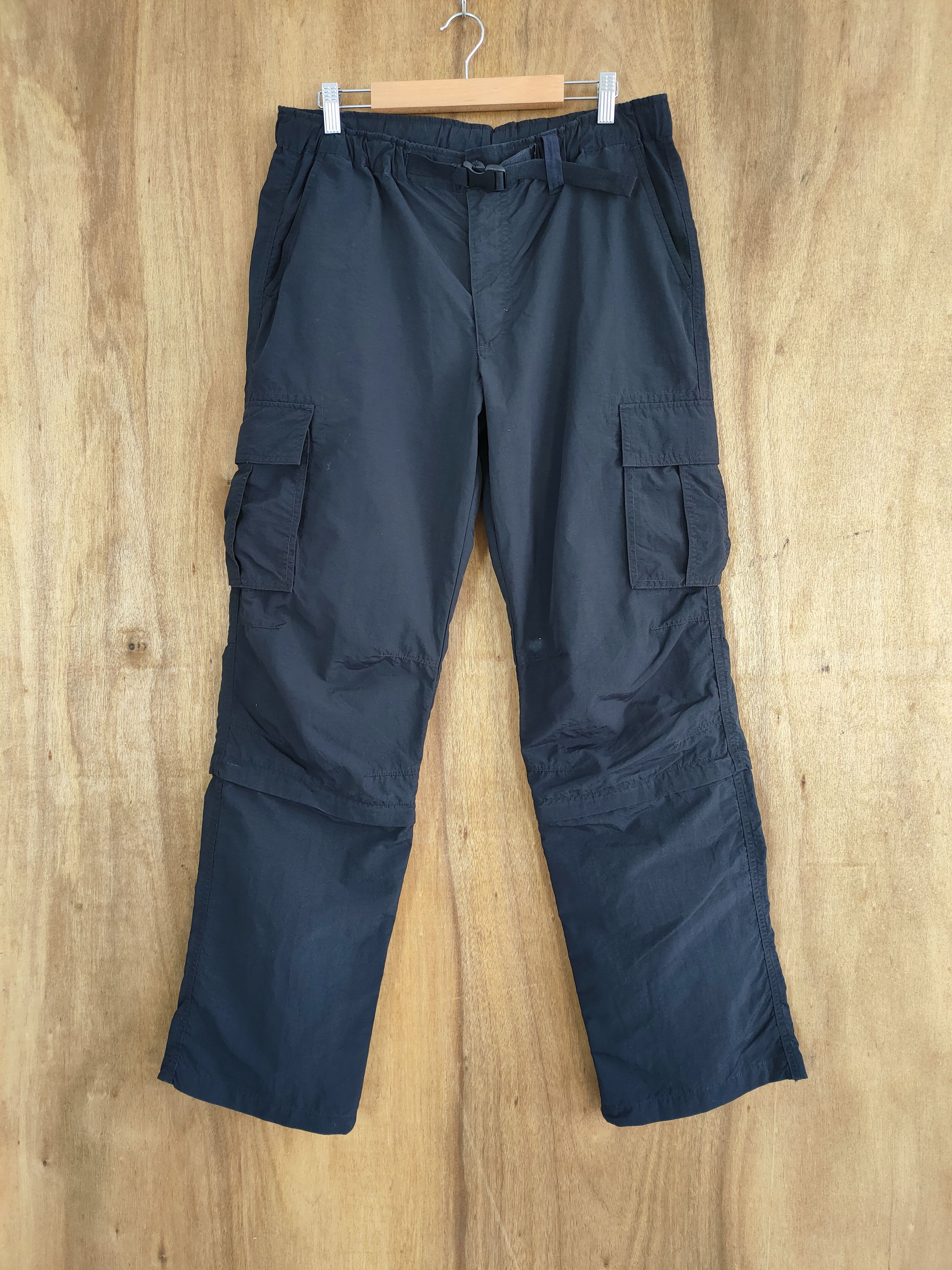 Japanese Brand IGNI BLACK CARGO PANTS Size US 32 / EU 48 - 1 Thumbnail