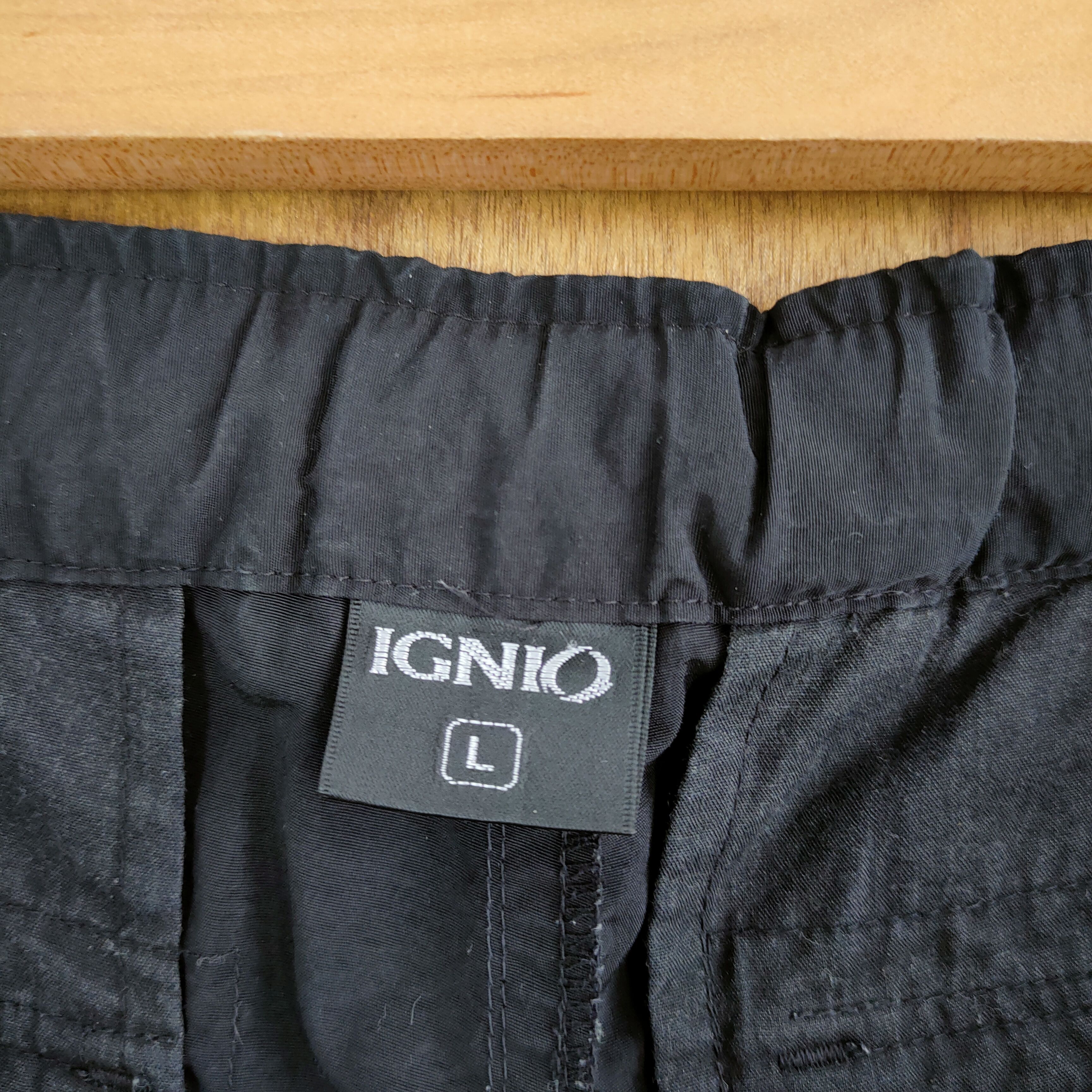 Japanese Brand IGNI BLACK CARGO PANTS Size US 32 / EU 48 - 11 Thumbnail