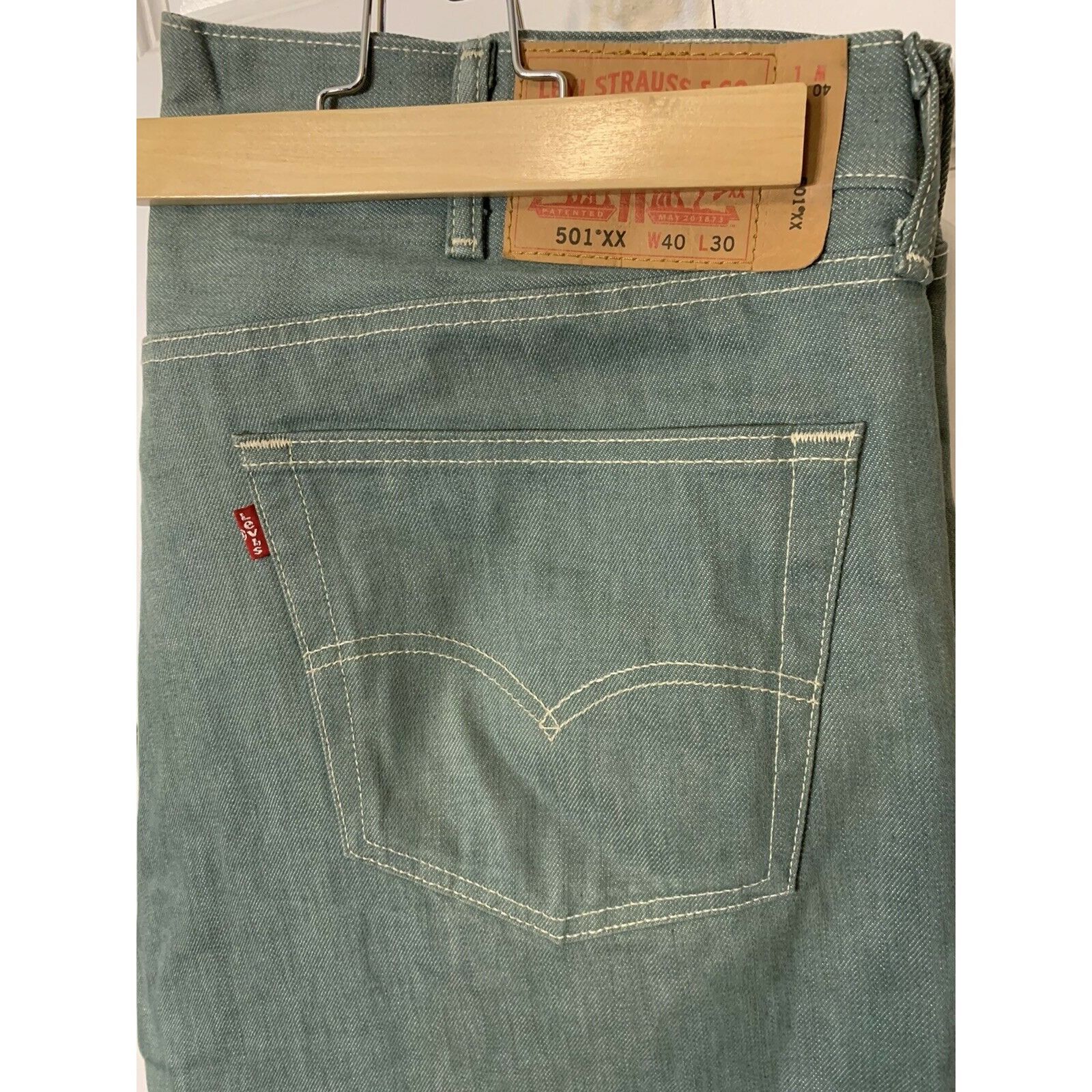 Levi's LEVI'S 501XX MENS 40x30 SHRINK TO FIT BUTTON FLY COTTON Gree Size US 40 / EU 56 - 3 Thumbnail