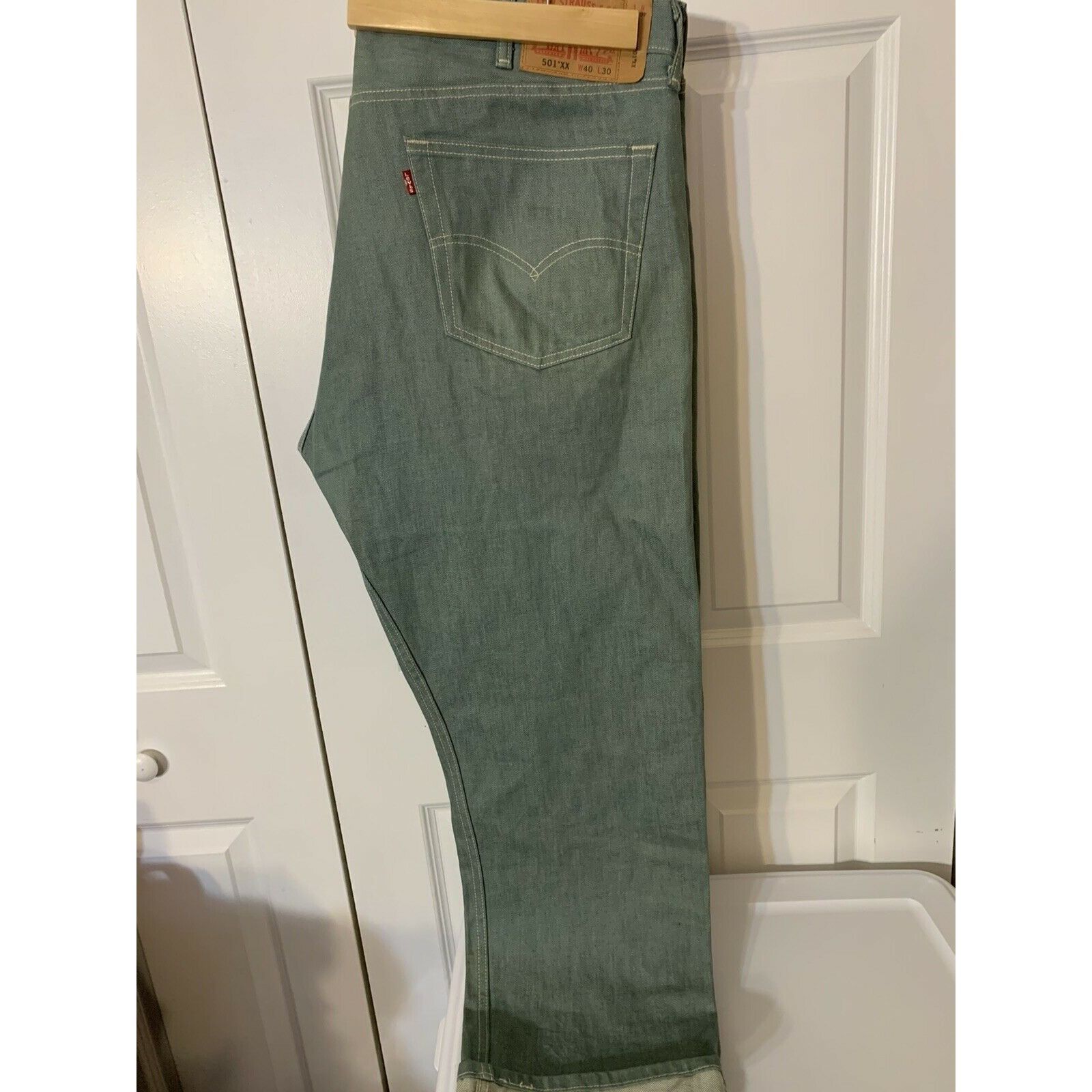 Levi's LEVI'S 501XX MENS 40x30 SHRINK TO FIT BUTTON FLY COTTON Gree Size US 40 / EU 56 - 4 Thumbnail