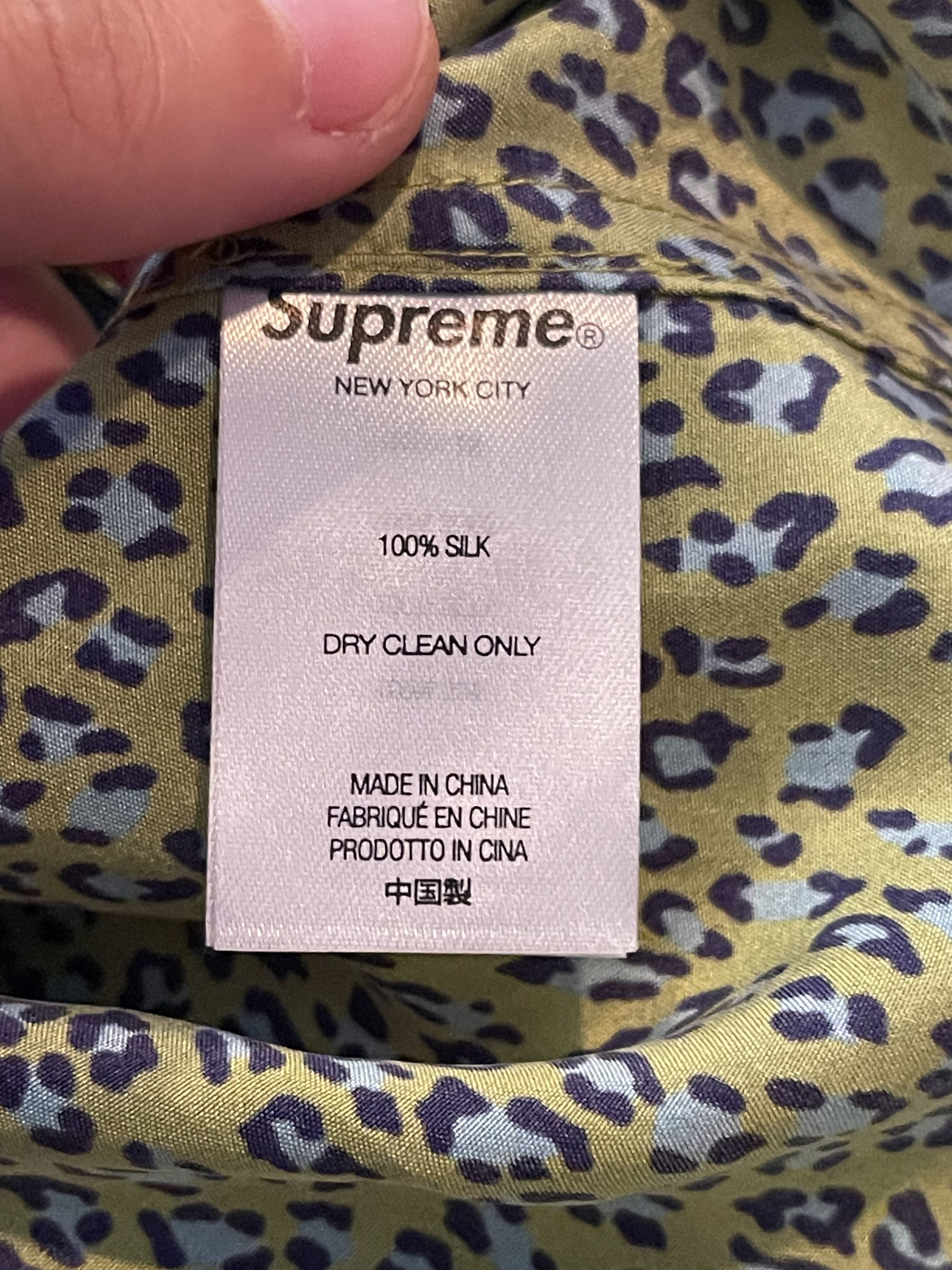 Supreme Supreme Green Leopard Button Down Size US XL / EU 56 / 4 - 5 Thumbnail