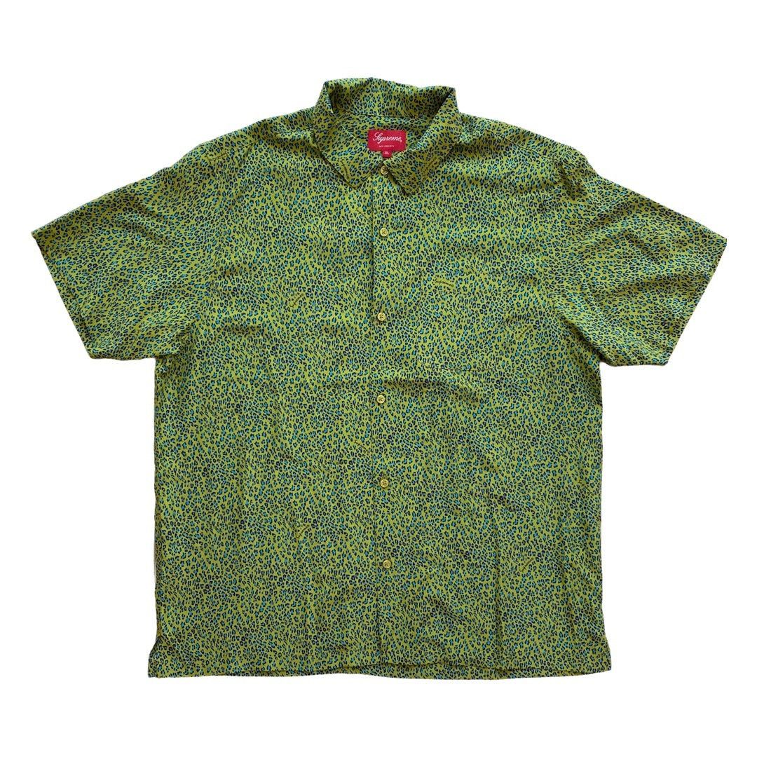 Supreme Supreme Green Leopard Button Down Size US XL / EU 56 / 4 - 1 Thumbnail