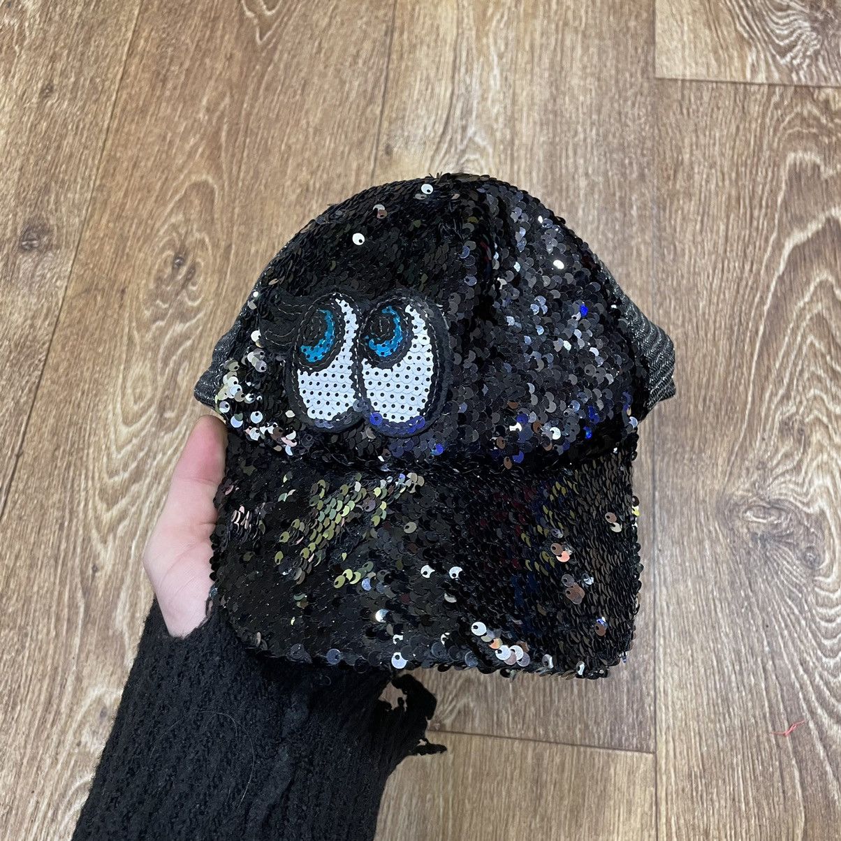 Vintage Vintage Y2K Sequin Baseball Cap All Over Print Streetwear OS Size ONE SIZE - 2 Thumbnail