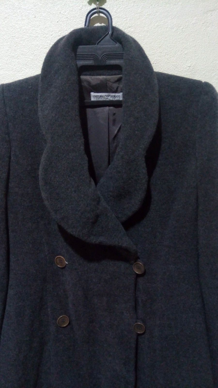 Emporio Armani Emporio Armani Flannel Long Coat size S Size US S / EU 44-46 / 1 - 6 Thumbnail