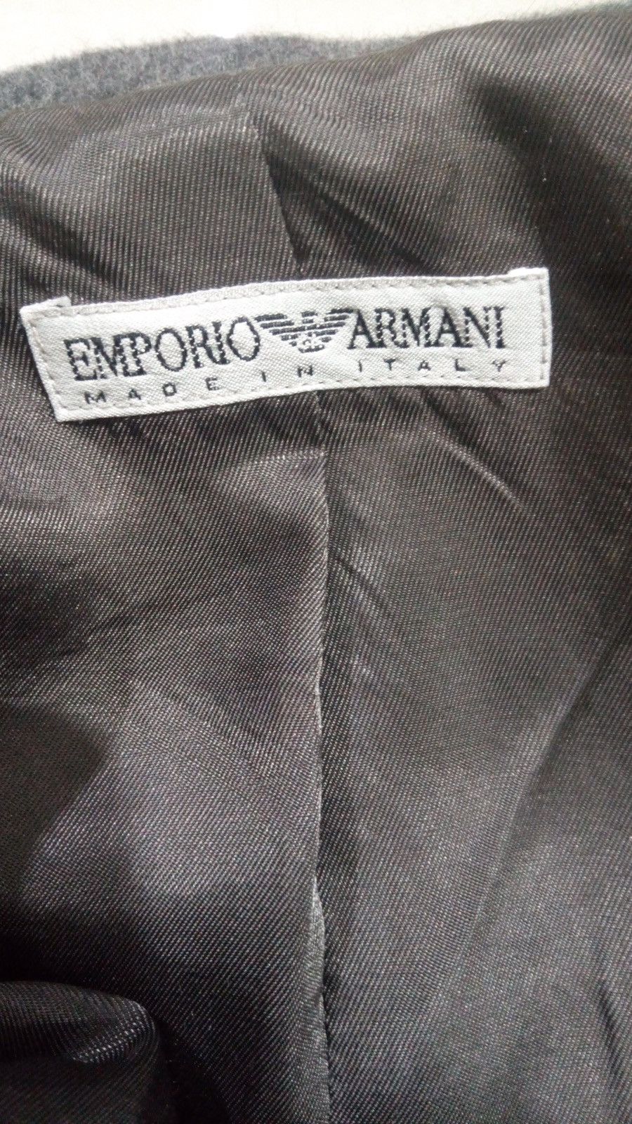 Emporio Armani Emporio Armani Flannel Long Coat size S Size US S / EU 44-46 / 1 - 11 Thumbnail