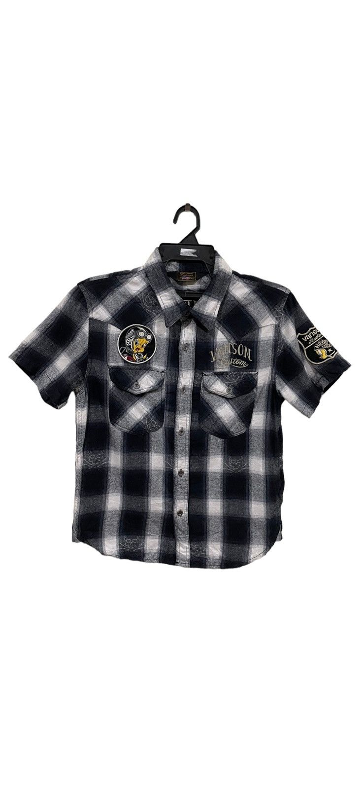 Vanson Leathers Vanson Leather X Tweety Racing AOP Shadow Plaid Flannel Size US S / EU 44-46 / 1 - 4 Thumbnail