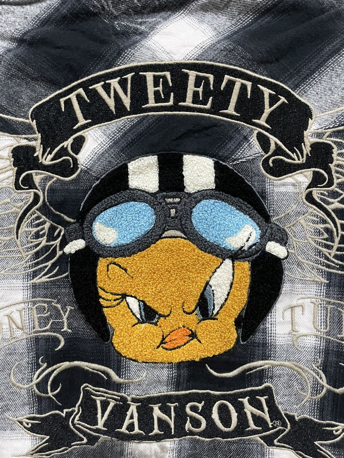 Vanson Leathers Vanson Leather X Tweety Racing AOP Shadow Plaid Flannel Size US S / EU 44-46 / 1 - 9 Thumbnail