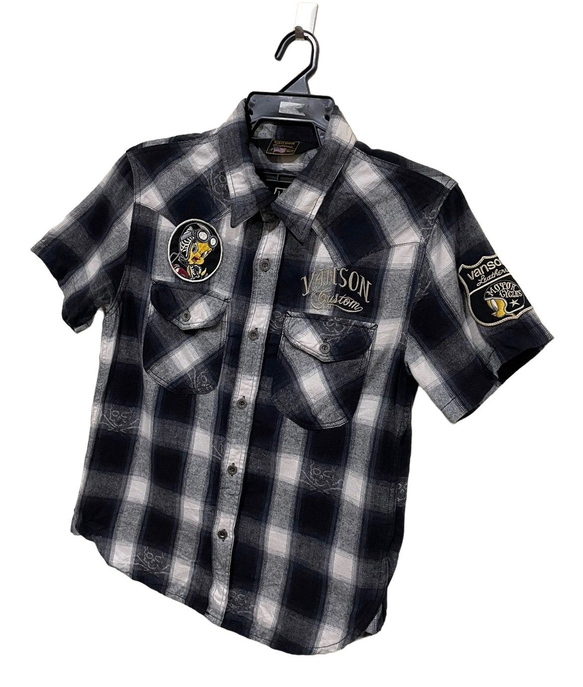 Vanson Leathers Vanson Leather X Tweety Racing AOP Shadow Plaid Flannel Size US S / EU 44-46 / 1 - 6 Thumbnail