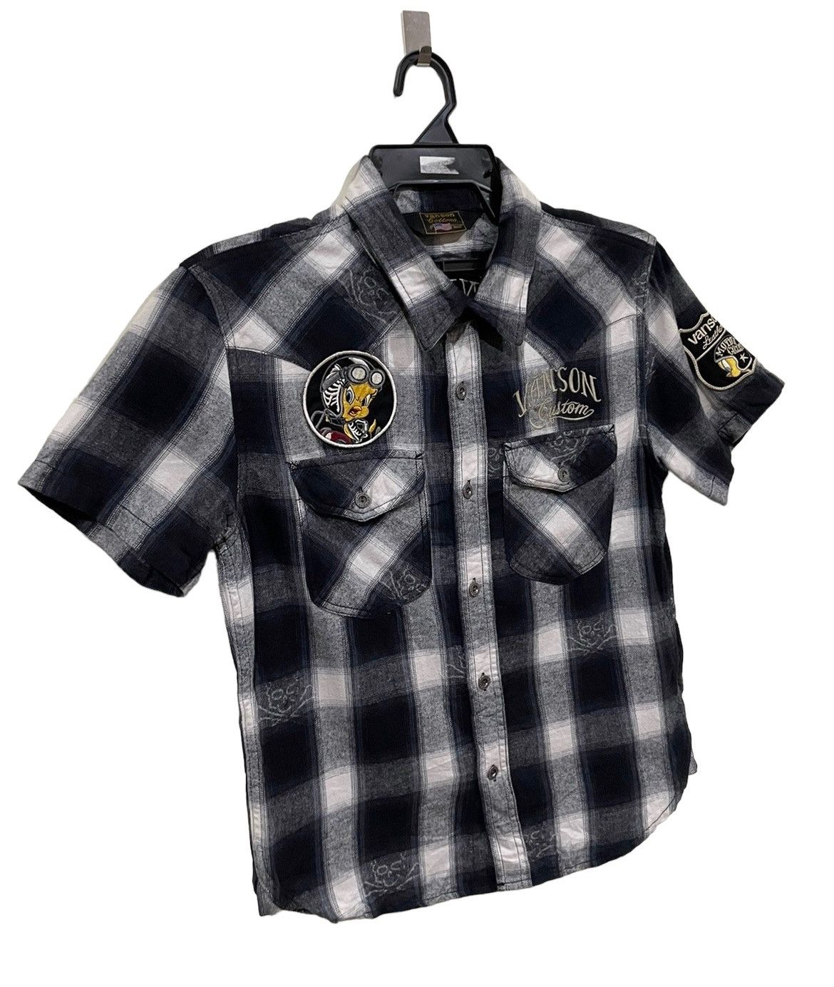 Vanson Leathers Vanson Leather X Tweety Racing AOP Shadow Plaid Flannel Size US S / EU 44-46 / 1 - 8 Thumbnail