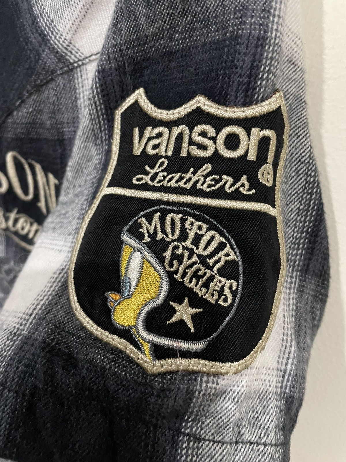 Vanson Leathers Vanson Leather X Tweety Racing AOP Shadow Plaid Flannel Size US S / EU 44-46 / 1 - 16 Thumbnail