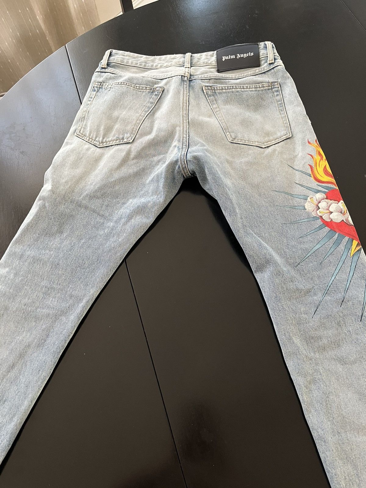 Palm Angels Palm angels sacred heart jeans Size US 30 / EU 46 - 3 Thumbnail