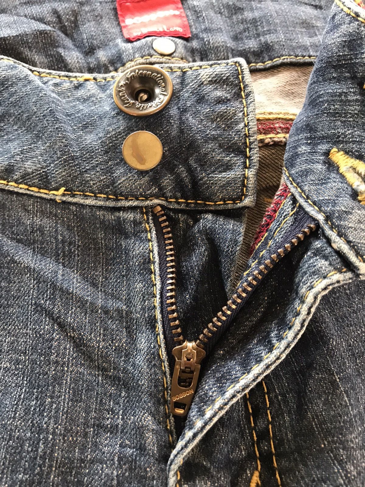 Hysteric Glamour × Japanese Brand FLARE💥Vtg Bobson Buckle Back Jeans Size US 33 - 6 Thumbnail