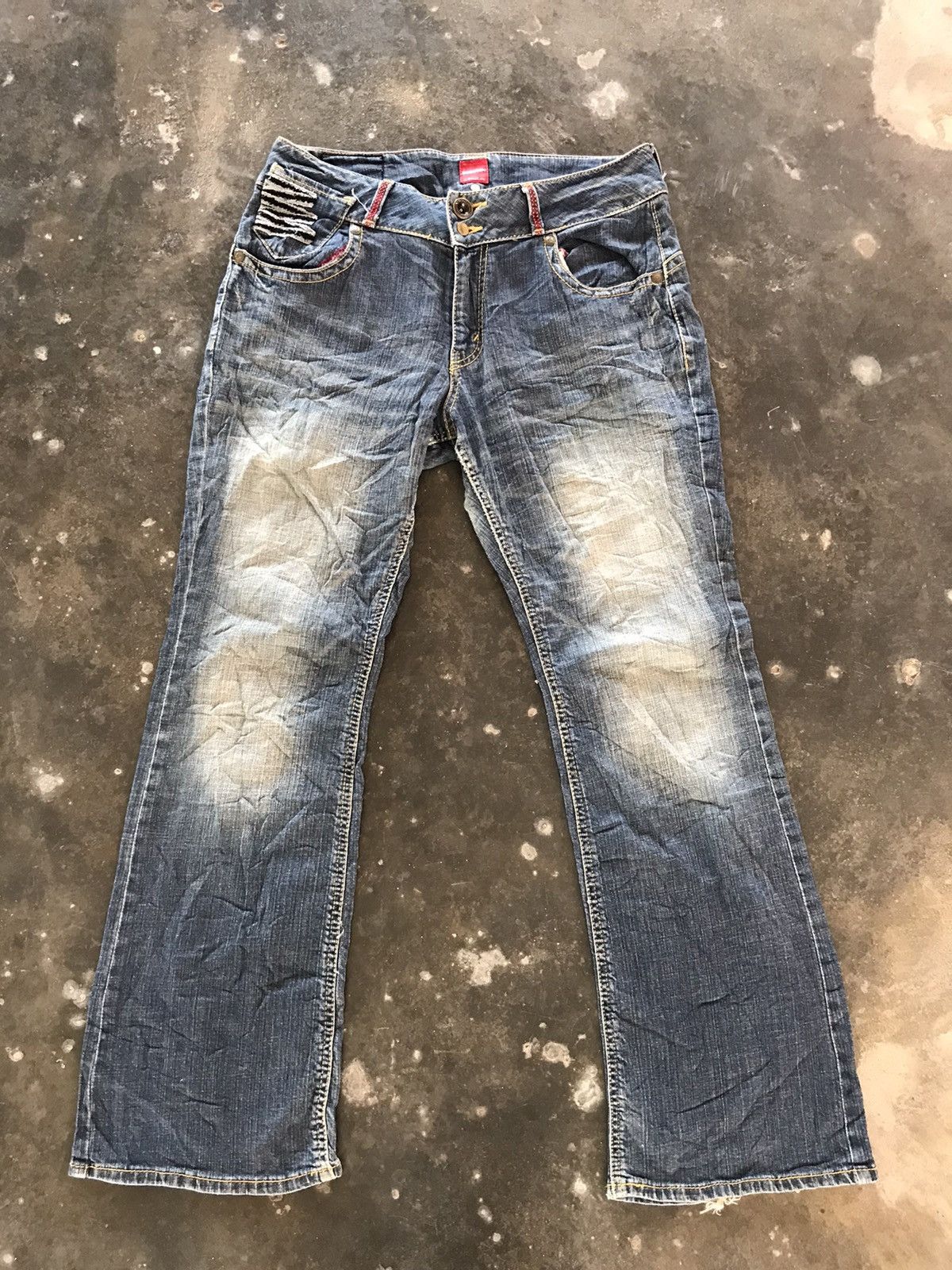 Hysteric Glamour × Japanese Brand FLARE💥Vtg Bobson Buckle Back Jeans Size US 33 - 1 Thumbnail