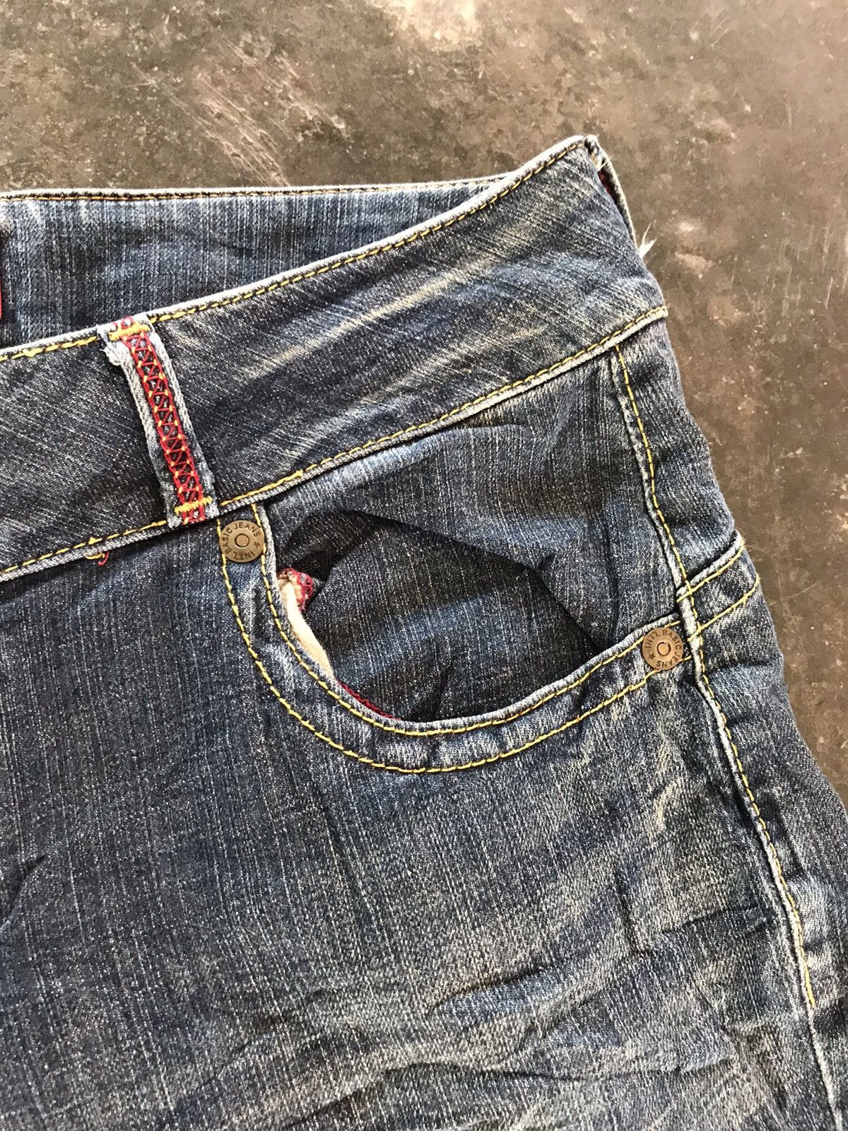 Hysteric Glamour × Japanese Brand FLARE💥Vtg Bobson Buckle Back Jeans Size US 33 - 5 Thumbnail