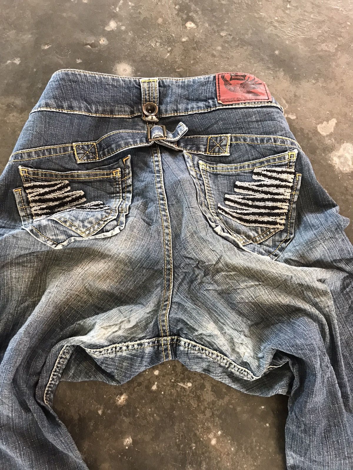 Hysteric Glamour × Japanese Brand FLARE💥Vtg Bobson Buckle Back Jeans Size US 33 - 10 Thumbnail
