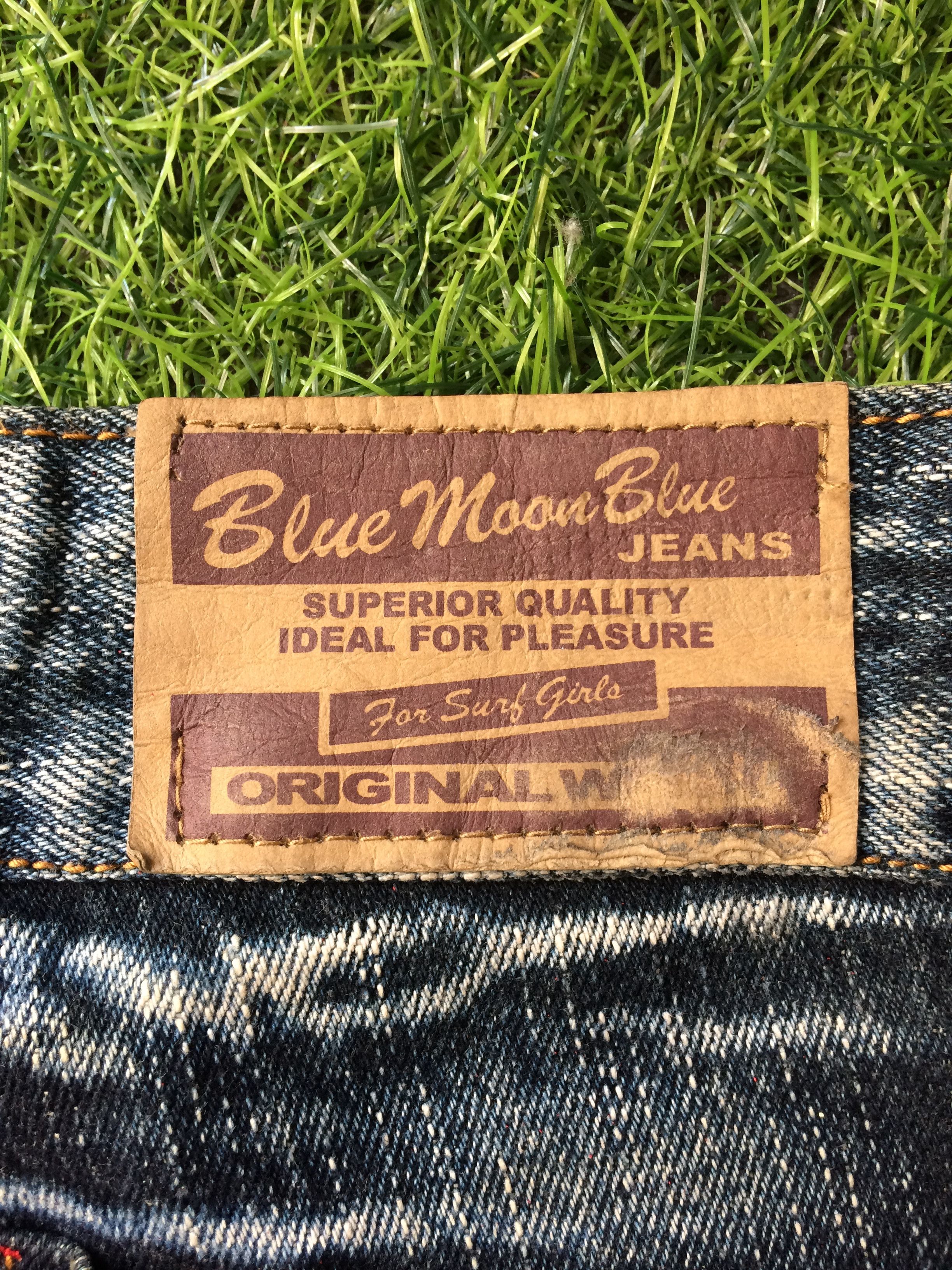 Japanese Brand Blue Moon Blue Distressed Denim Jeans #D-155 Size 27" / US 4 / IT 40 - 10 Thumbnail