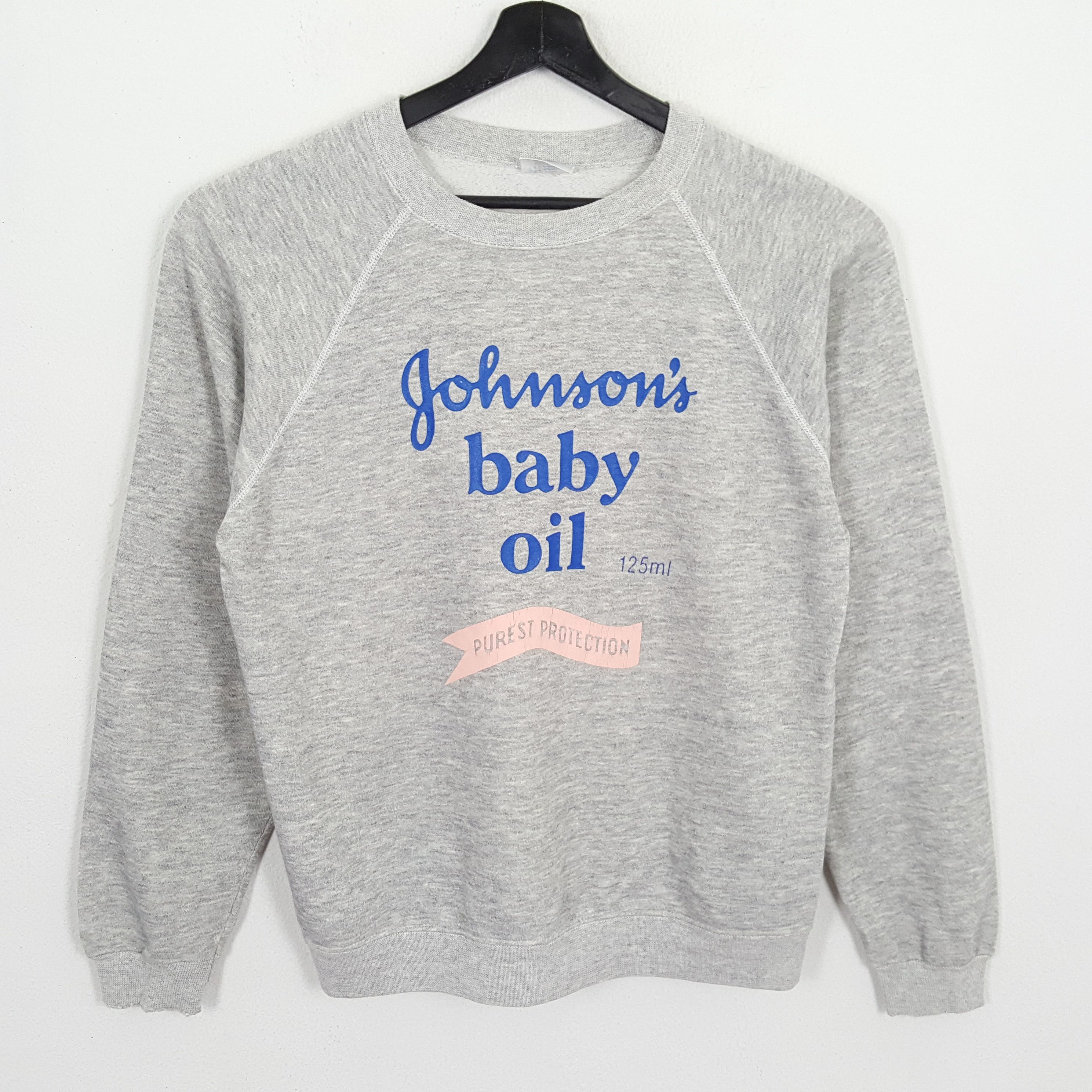 JOHNSONS BABY OIL Streetwear Style Vintage Sweatshirts