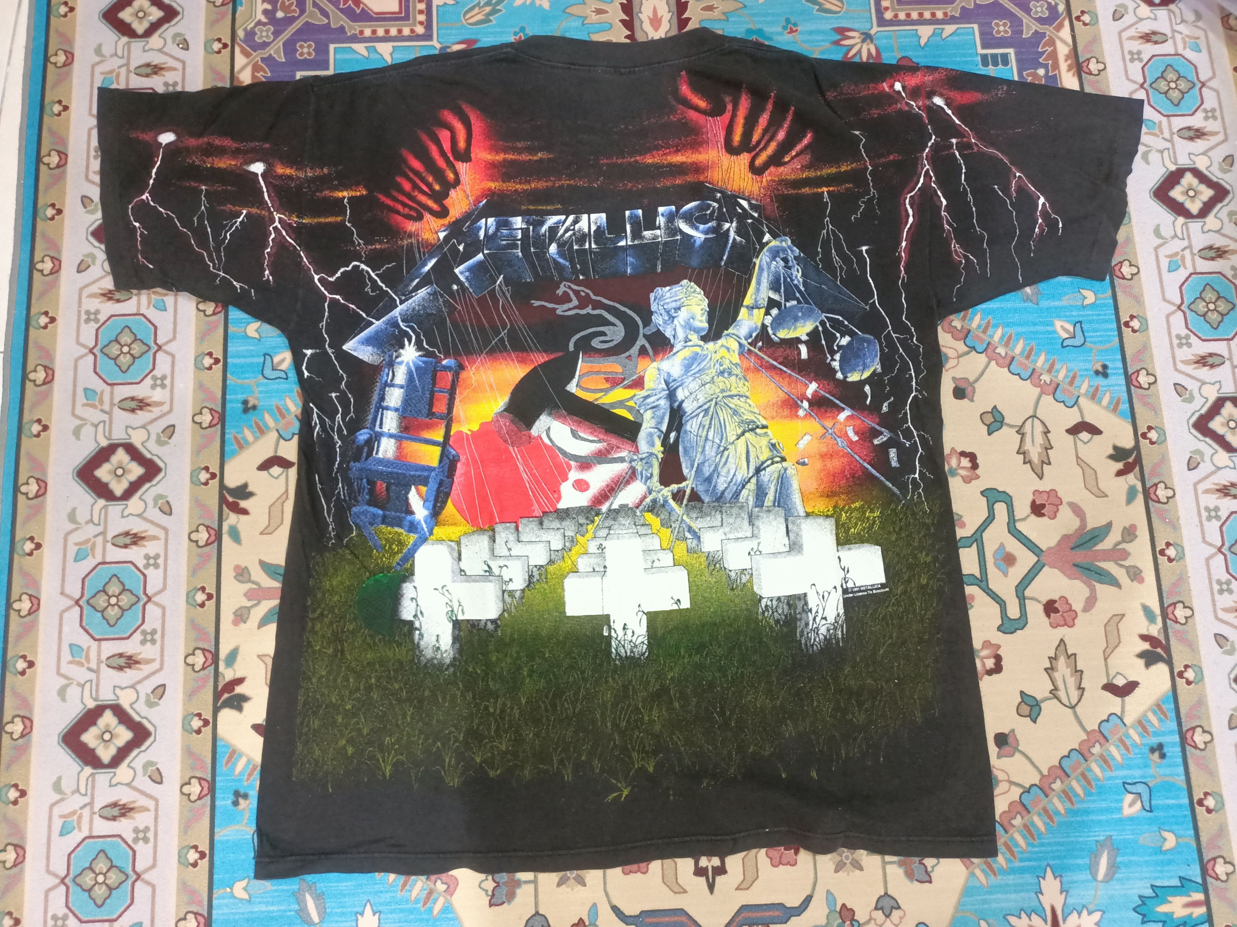 Band Tees METALLICA x BAND TEES x VINTAGE x COVER ALBUM x RARE Size US XL / EU 56 / 4 - 2 Thumbnail