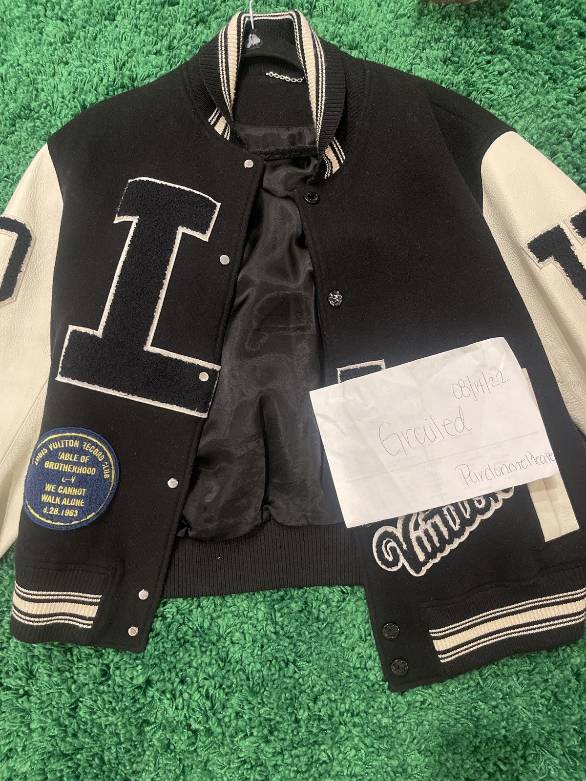 Louis Vuitton Louis Vuitton x Virgil Varsity Jacket Size US M / EU 48-50 / 2 - 2 Thumbnail