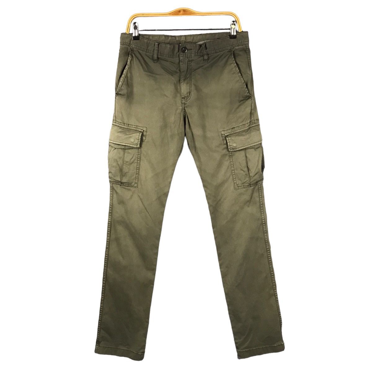 Japanese Cargo Uniqlo green faded pants