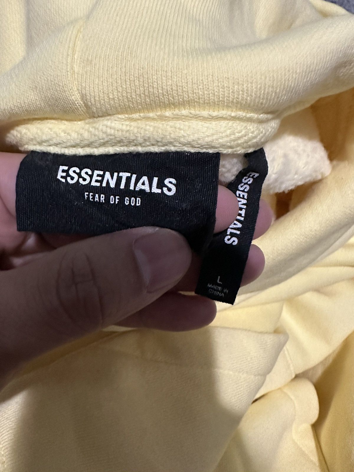 Fear of God Fear of god essentials lemonade hoodie Size US L / EU 52-54 / 3 - 4 Thumbnail