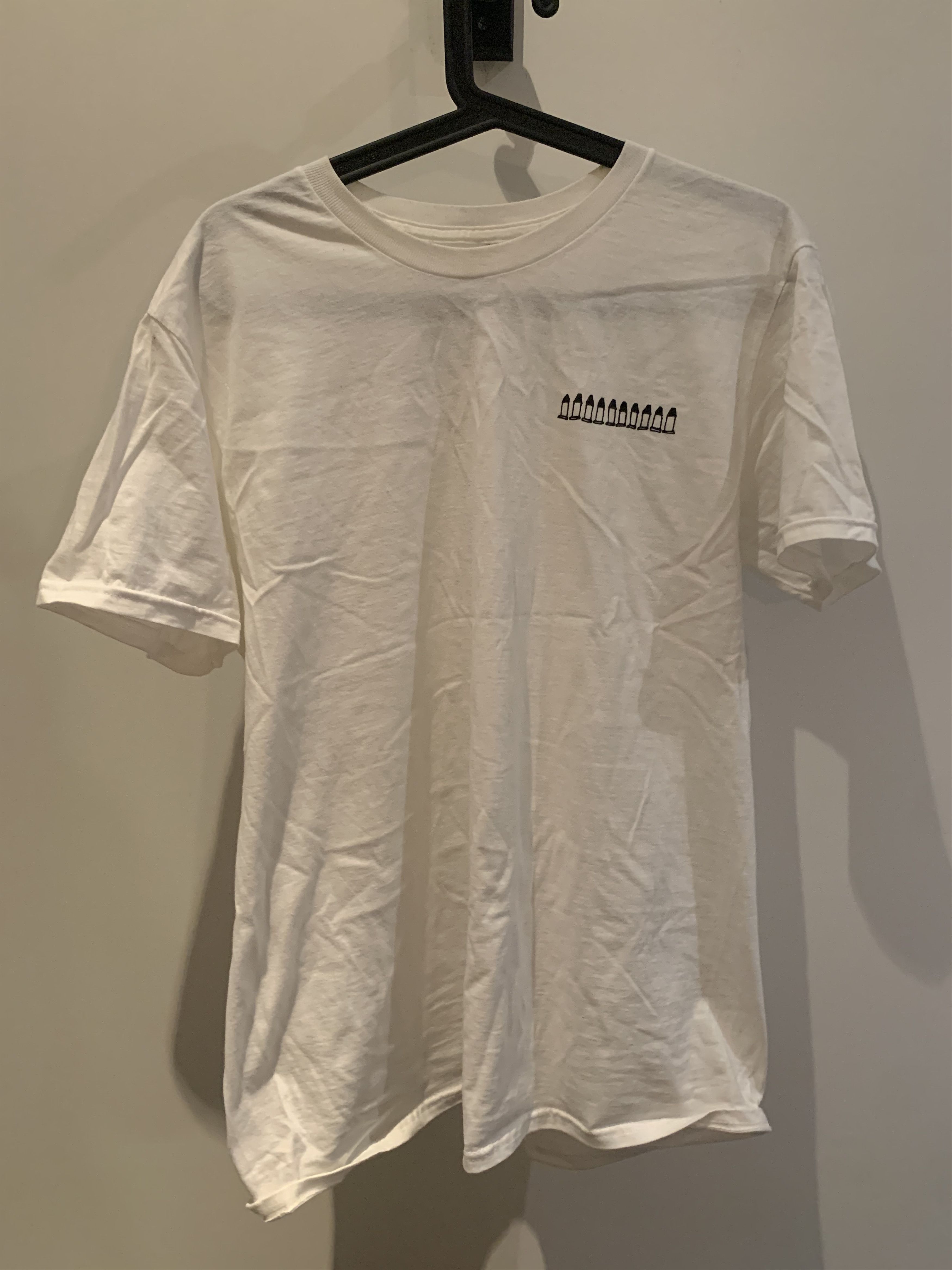 Tom Sachs 10 Bullets "It Wont Fail Because of Me" Tee Size US L / EU 52-54 / 3 - 2 Thumbnail