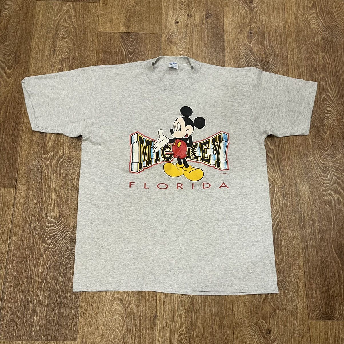 Disney Vintage 90s Disney Mickey Mouse Florida Tee Streetwear Size US XL / EU 56 / 4 - 1 Thumbnail