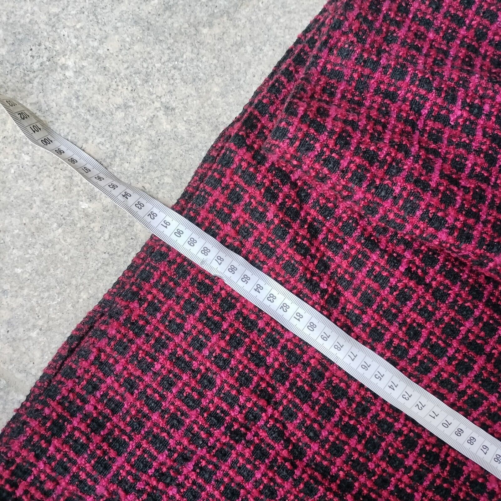 Designer Dorothy Perkins Dress Red Black Tweed Knit Mini Check Shift Size XXL / US 16-18 / IT 52-54 - 9 Thumbnail