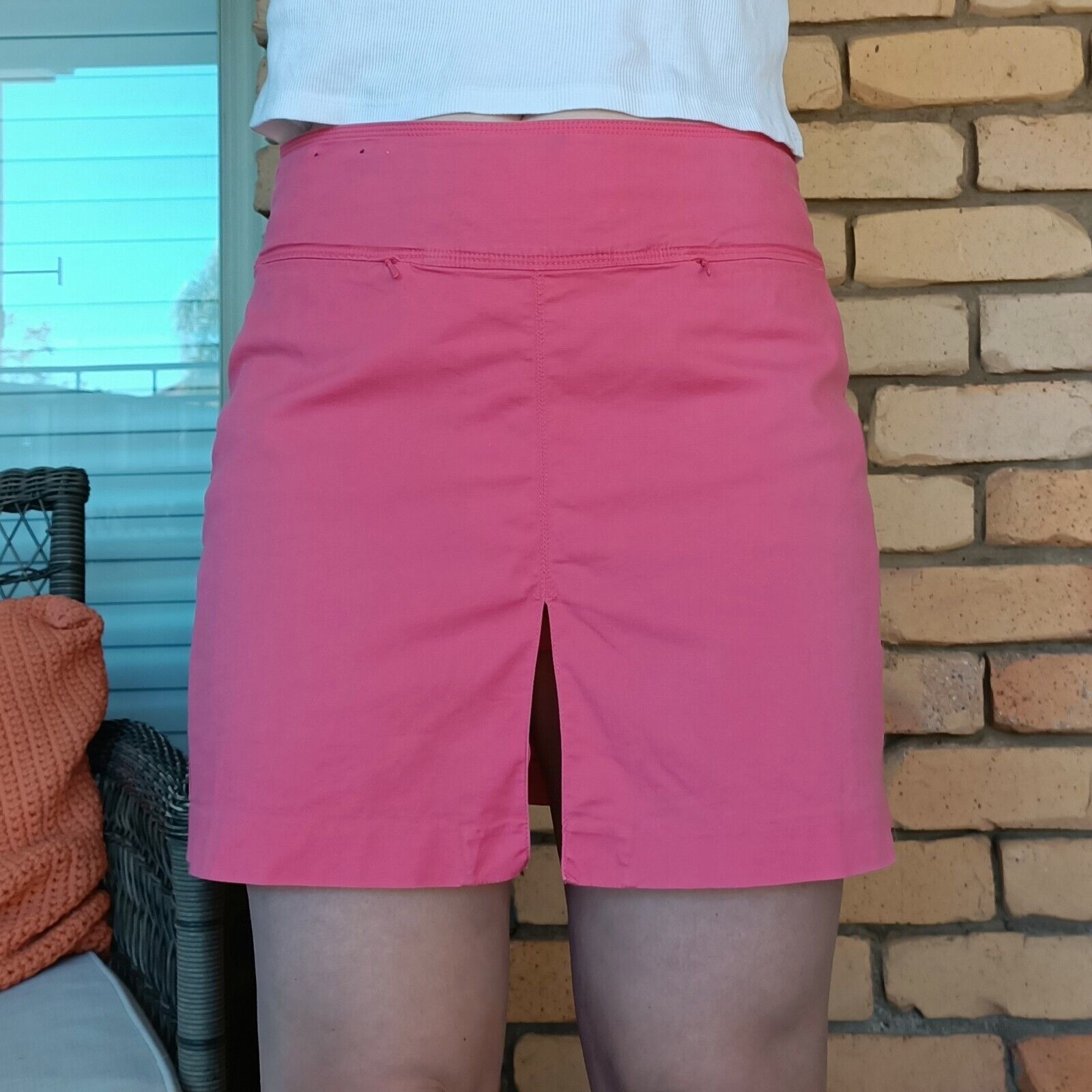 Vintage Vintage Y2K Skirt Hot Pink Cargo High Waist Mini Utility Size 30" / US 8 / IT 44 - 2 Thumbnail