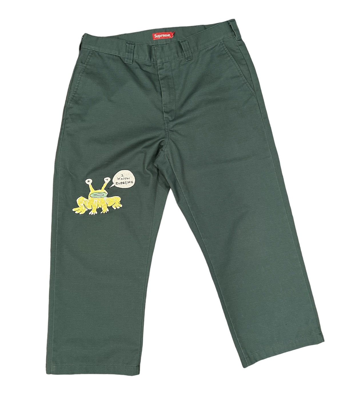 supreme パンツdaniel johnston work pant 32 - デニム/ジーンズ