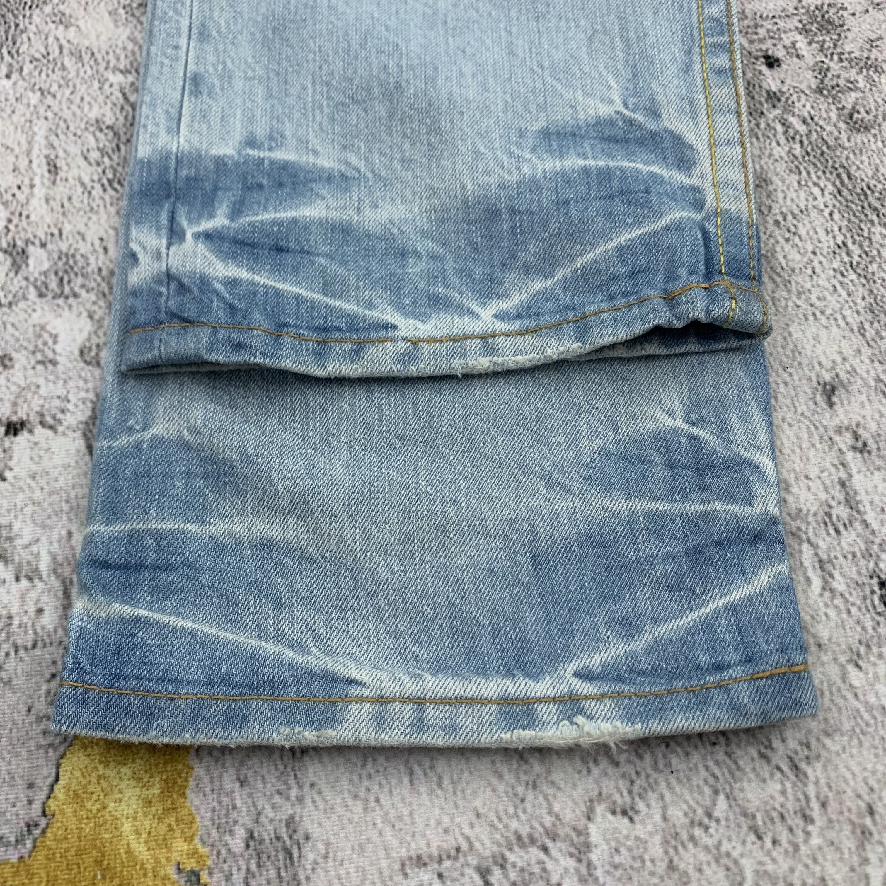 Japanese Brand × Vintage Distressed Patch Jeans Light Wash Denim Co&Lu Size US 32 / EU 48 - 8 Thumbnail