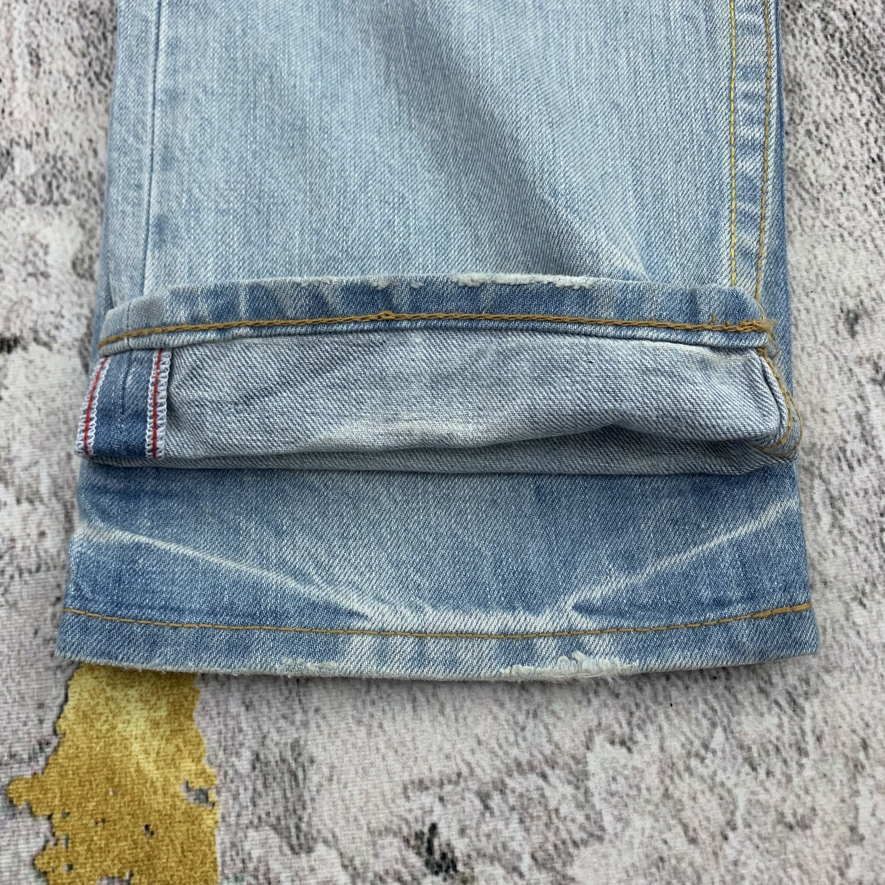 Japanese Brand × Vintage Distressed Patch Jeans Light Wash Denim Co&Lu Size US 32 / EU 48 - 9 Thumbnail