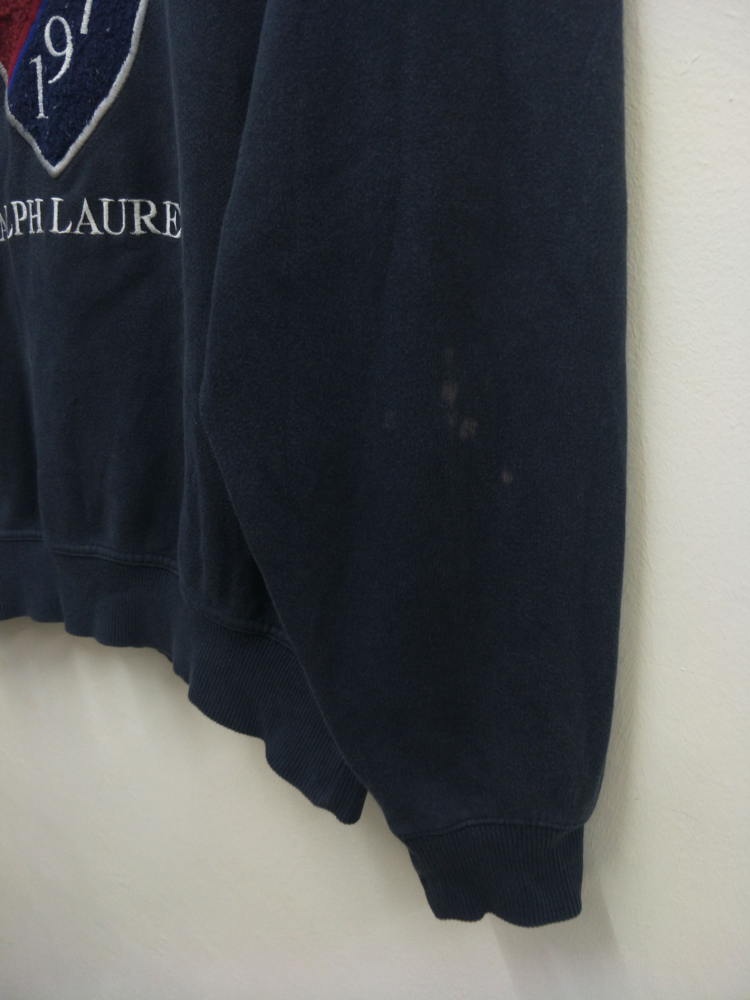 Sweatshirt Big Spellout Embroidery//Size L//Made Japan
