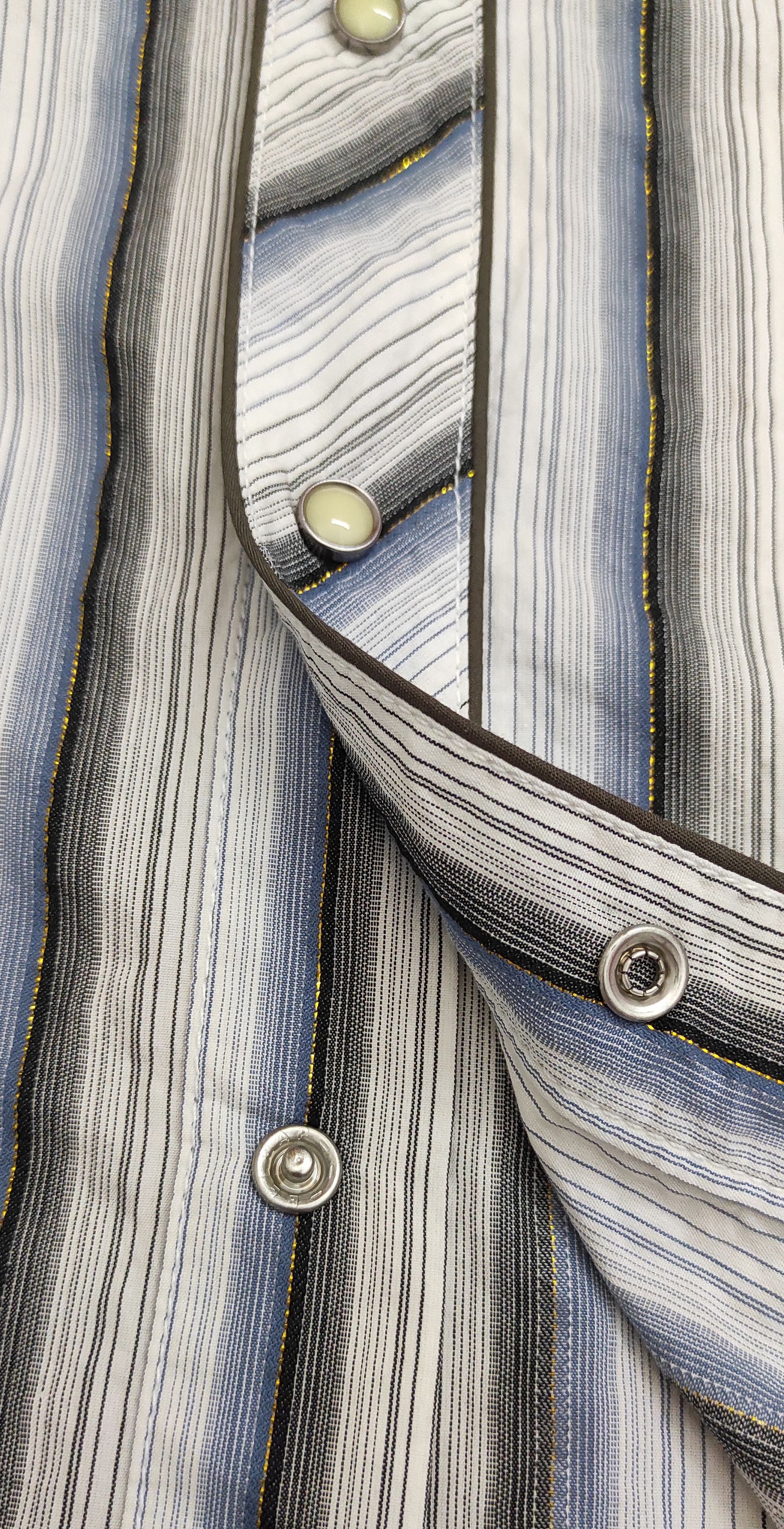 Chevignon CHEVIGNON SMILE POCKETS WESTERN SNAP BUTTON lurex SHIRT Size US L / EU 52-54 / 3 - 7 Thumbnail