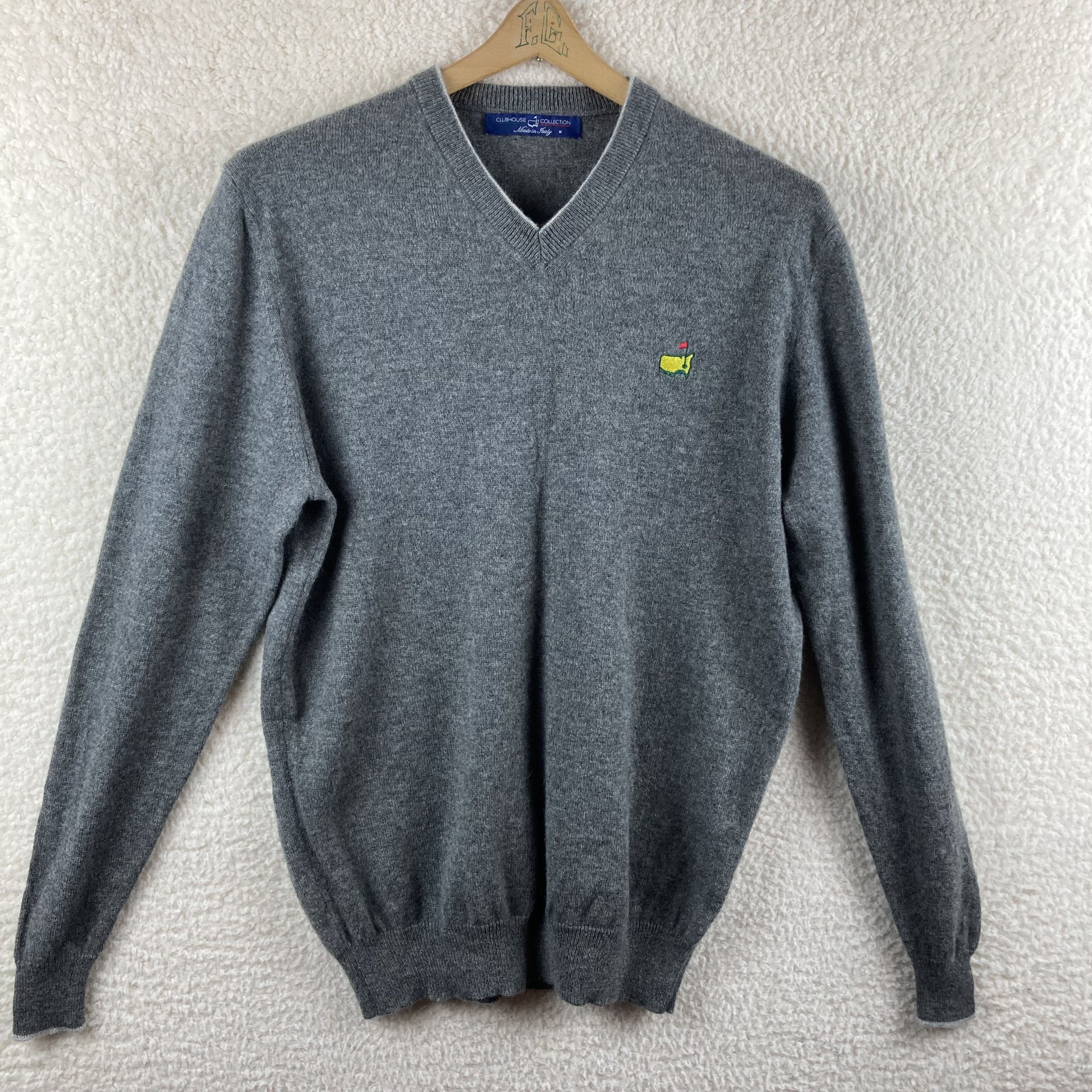 Pull Col V En Cachemire Clubhouse Collection - Taille XL - Vert Sapin (Spruce)