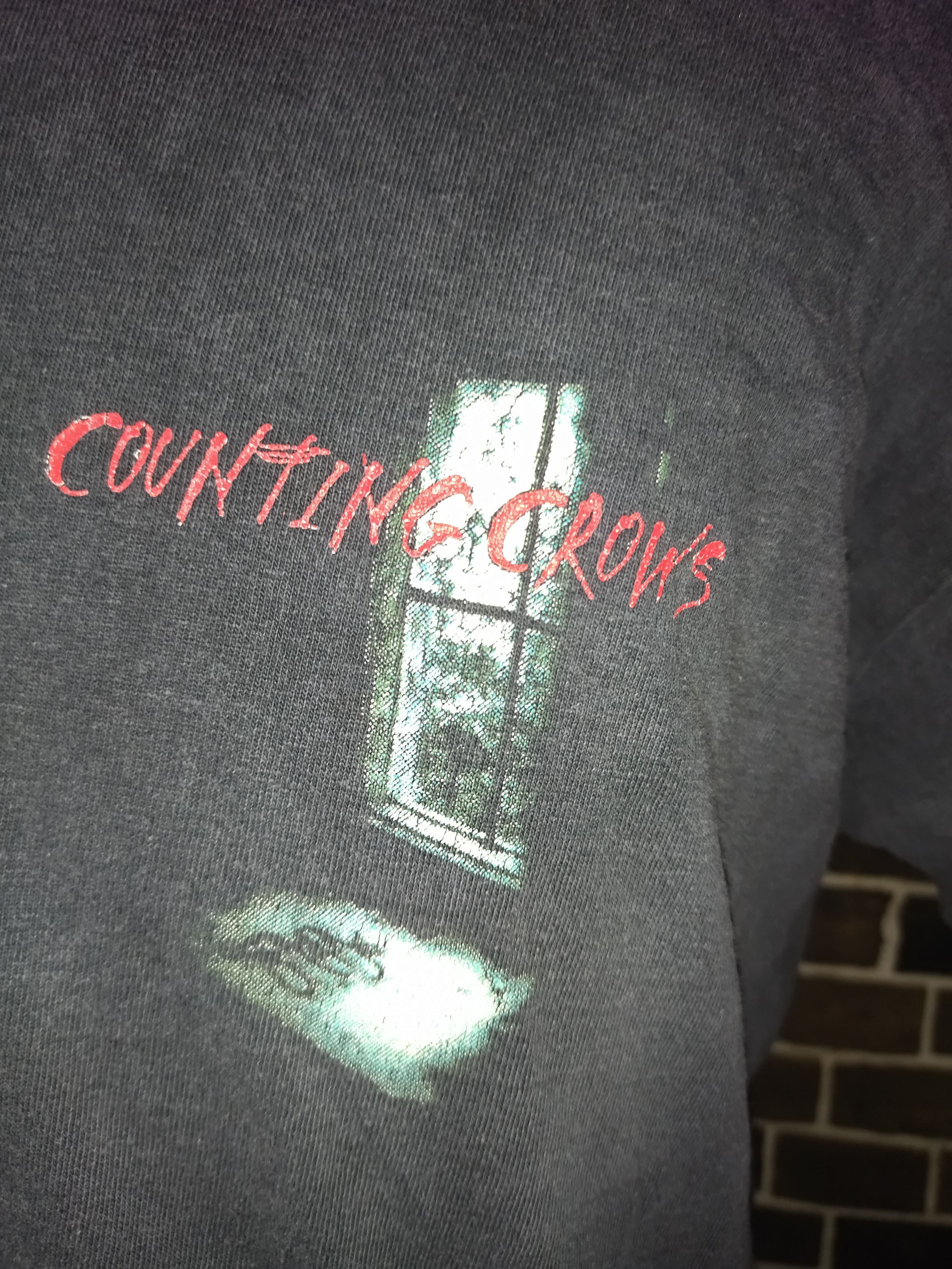 Band Tees × Vintage Vintage 90s Counting Crow "recovering the satellites tee Size US XL / EU 56 / 4 - 4 Thumbnail