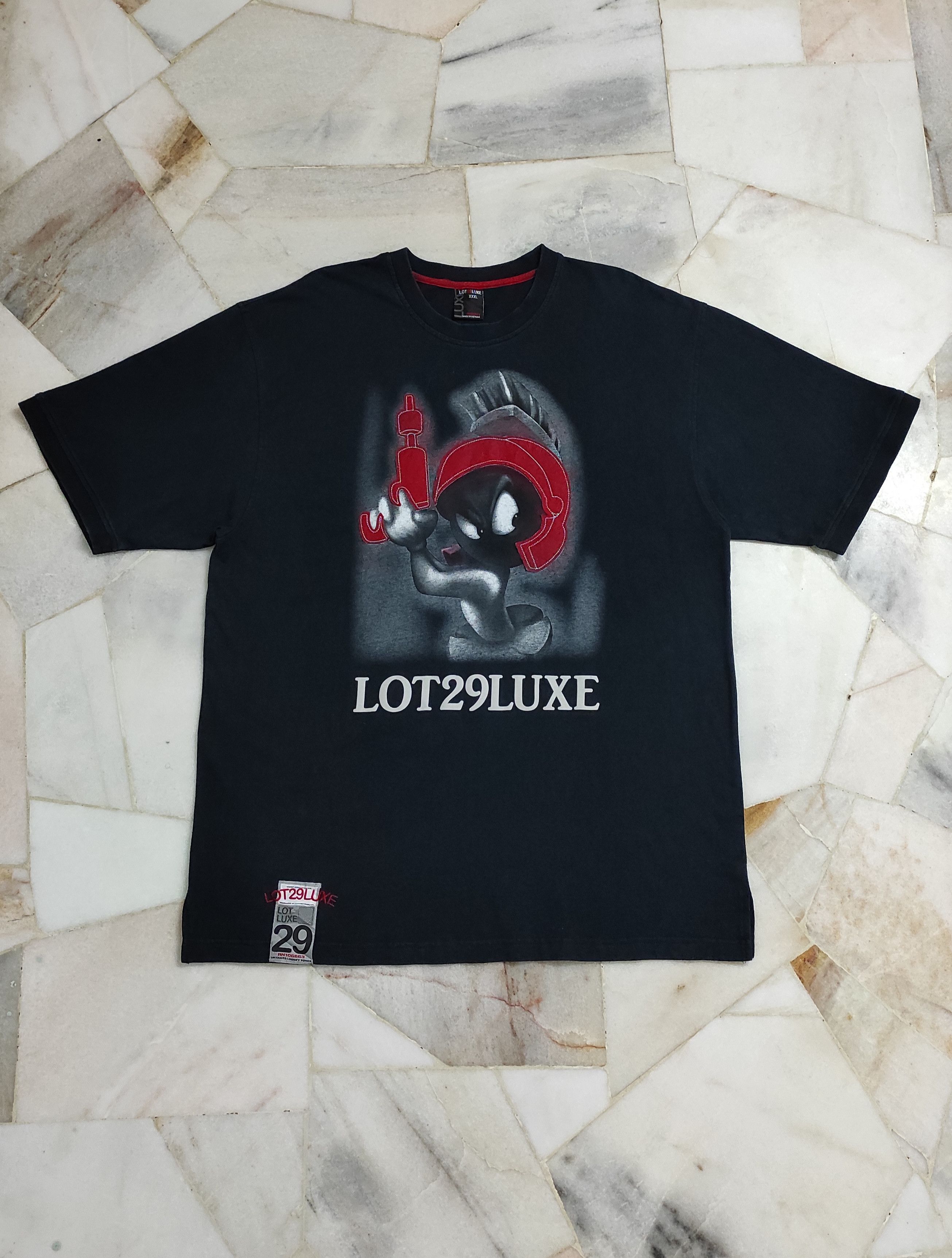 image of Rap Tees x Warner Bros Archive Lot29Luxe X Untamed Looney Tunes Aop Rap Tee in Black Mix (Size 2XL)
