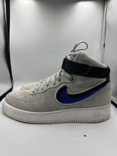 Nike Air Force 1 High LV8 Chenille Swoosh Wolf Grey 806403-015 Shoes Mens  Sz 10