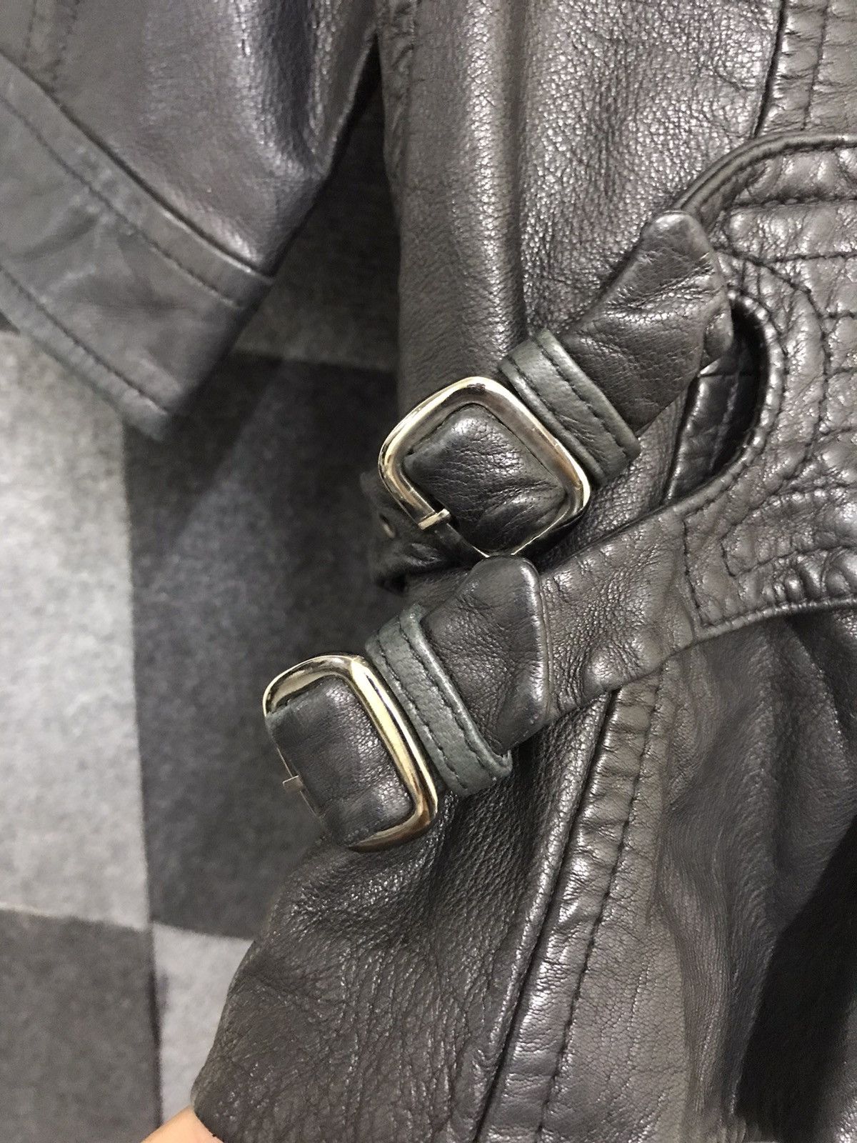 Genuine Leather × MAX&Co. Max & Co 3/4 Biker Jacket Size M / US 6-8 / IT 42-44 - 10 Thumbnail
