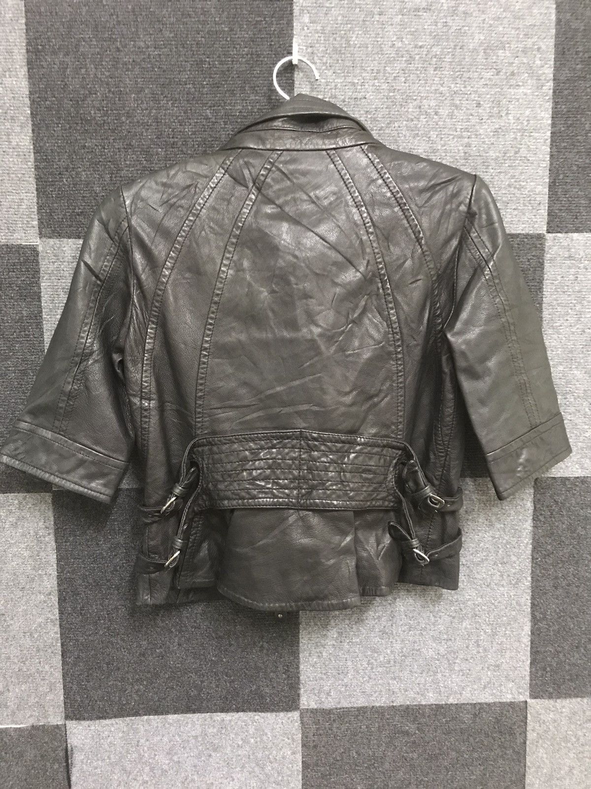 Genuine Leather × MAX&Co. Max & Co 3/4 Biker Jacket Size M / US 6-8 / IT 42-44 - 8 Thumbnail