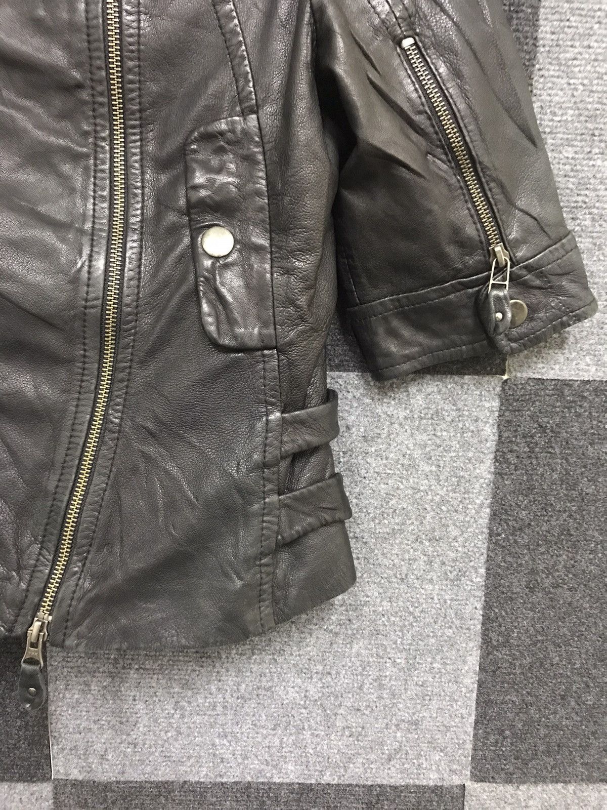 Genuine Leather × MAX&Co. Max & Co 3/4 Biker Jacket Size M / US 6-8 / IT 42-44 - 5 Thumbnail