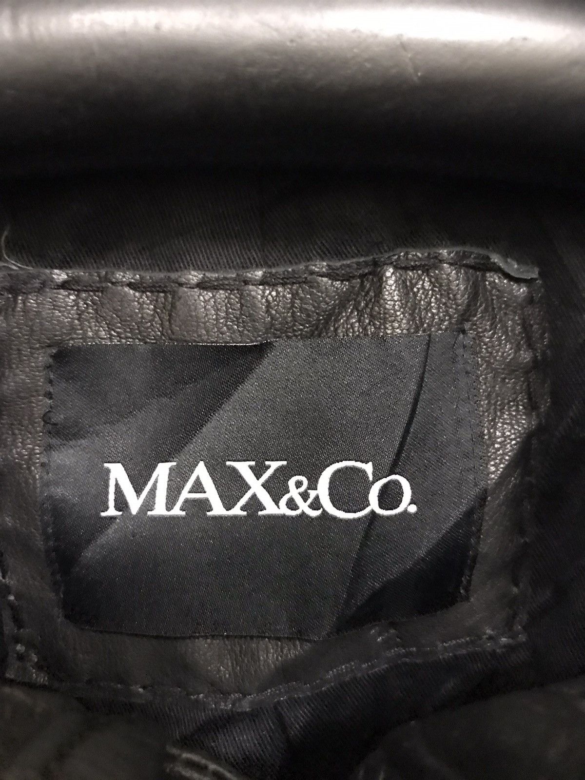 Genuine Leather × MAX&Co. Max & Co 3/4 Biker Jacket Size M / US 6-8 / IT 42-44 - 7 Thumbnail