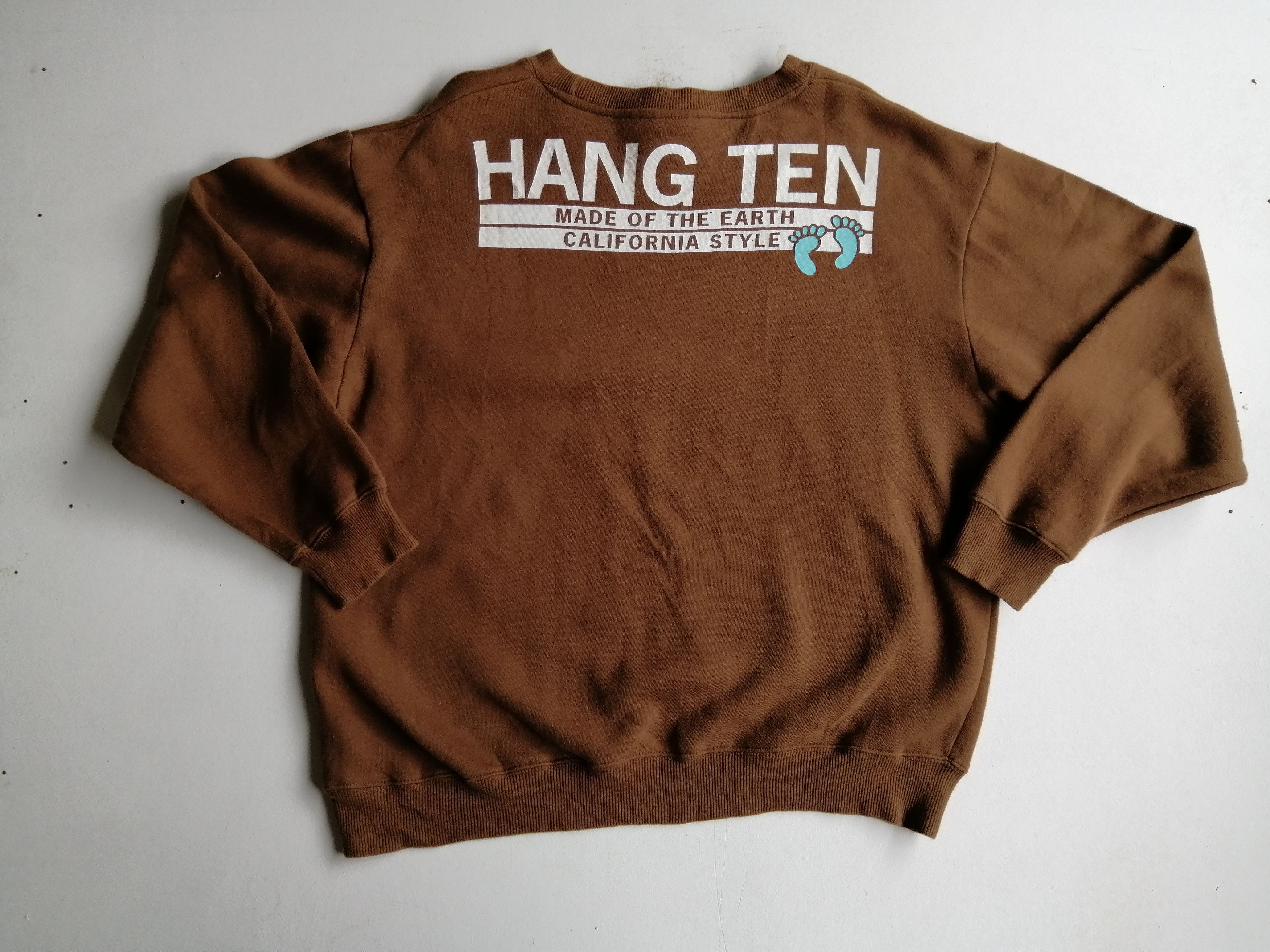 Designer × Hang Ten Vintage Hang Ten California Style Big Logo Sweatshirt Size US M / EU 48-50 / 2 - 6 Thumbnail