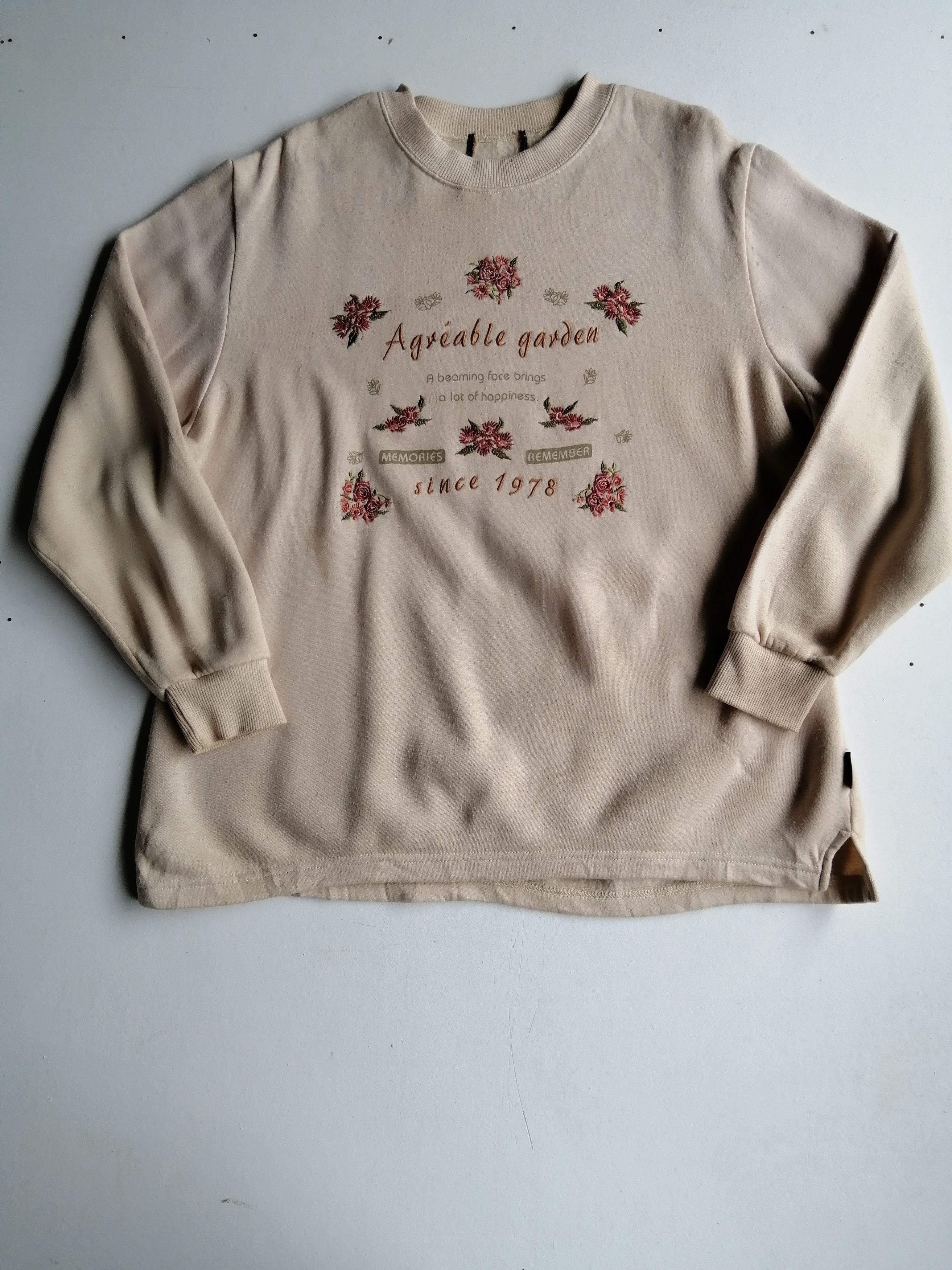 Garden Vintage Agreable Garden Big Logo Sweatshirt Size US L / EU 52-54 / 3 - 2 Thumbnail